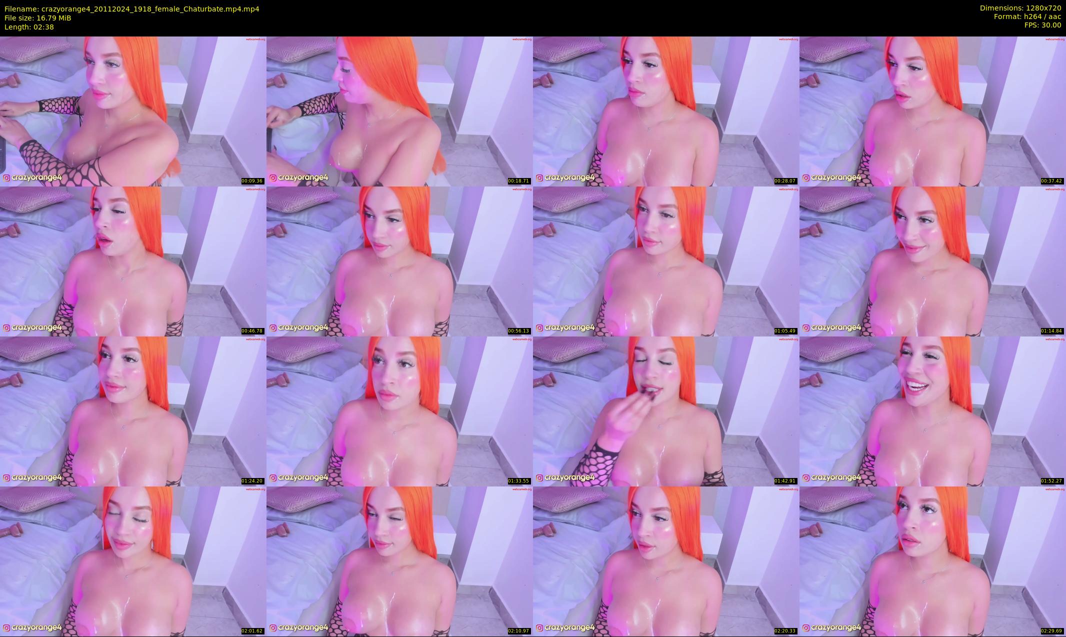 crazyorange4 — 3 minute Chaturbate female cam show recording, 720p, Nov 20, 2024