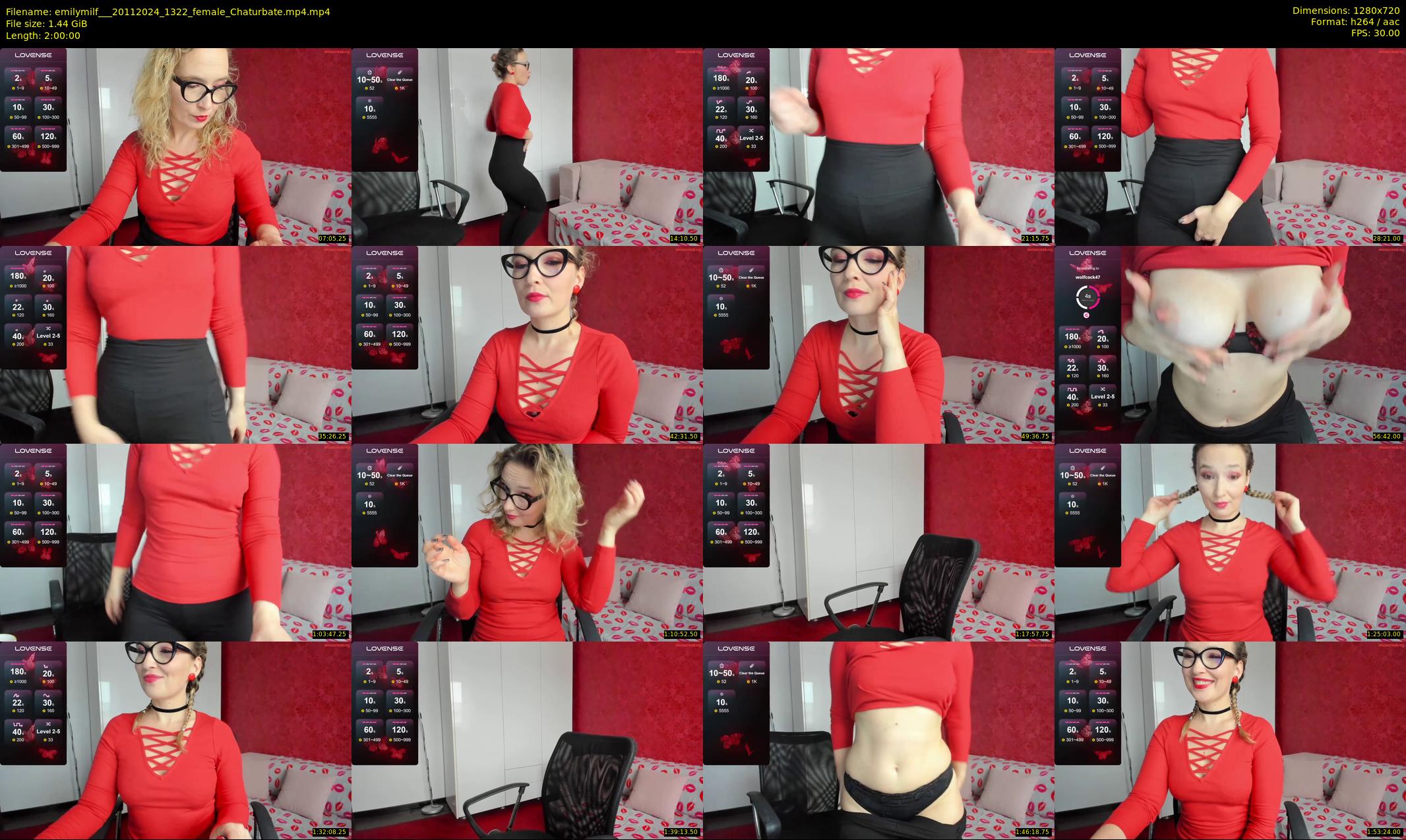 emilymilf__ — 120 minute Chaturbate female cam show recording, 720p, Nov 20, 2024