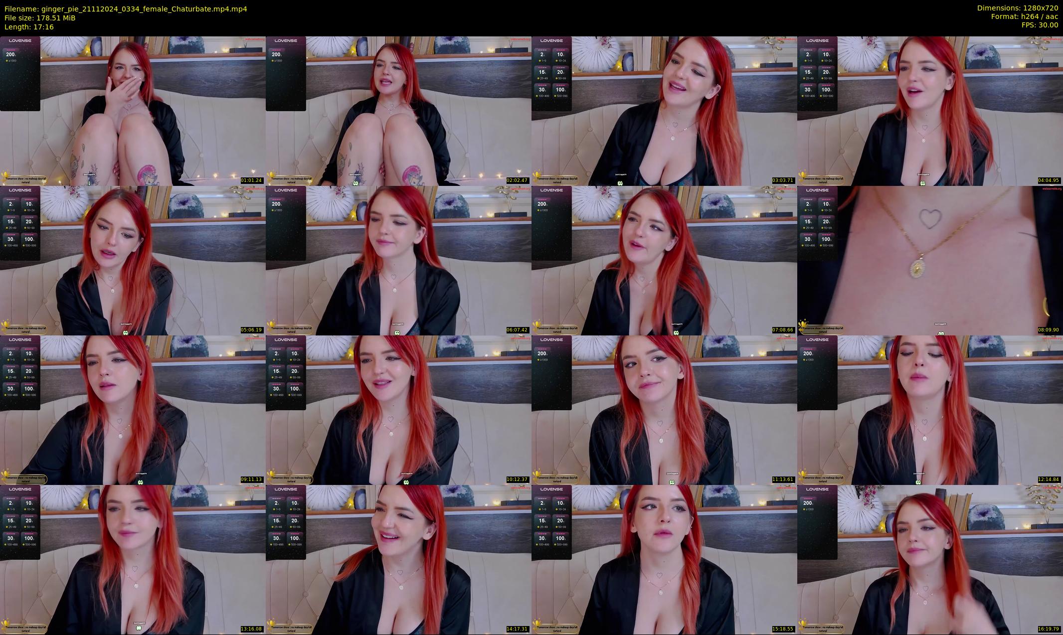 ginger_pie — 18 minute Chaturbate female cam show recording, 720p, Nov 21, 2024