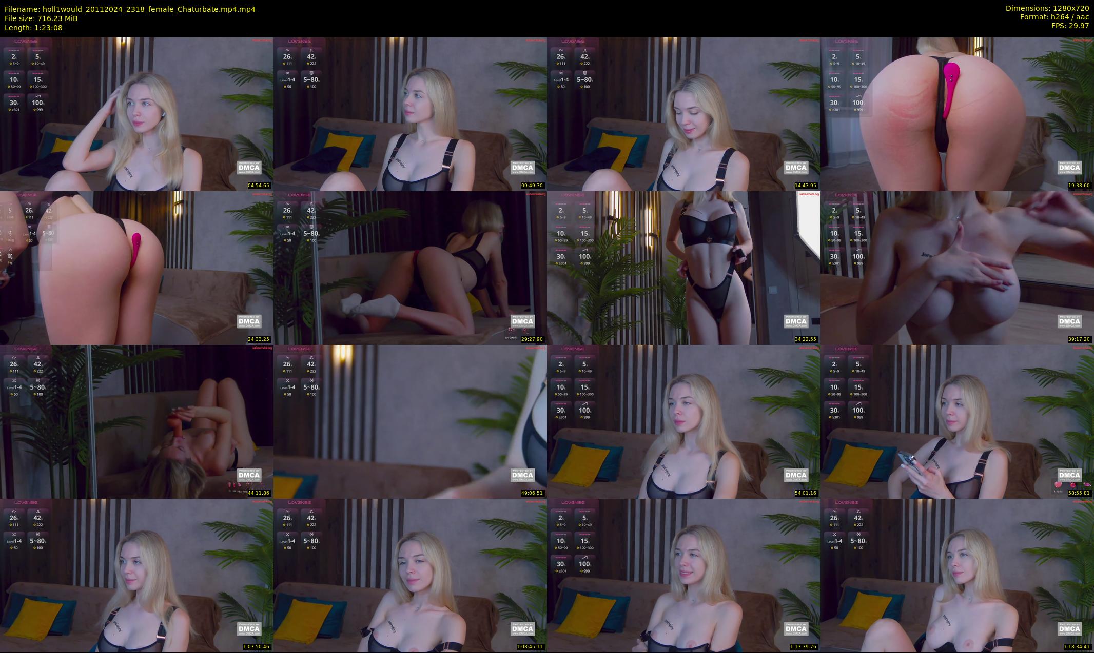 holl1would — 84 minute Chaturbate female cam show recording, 720p, Nov 20, 2024