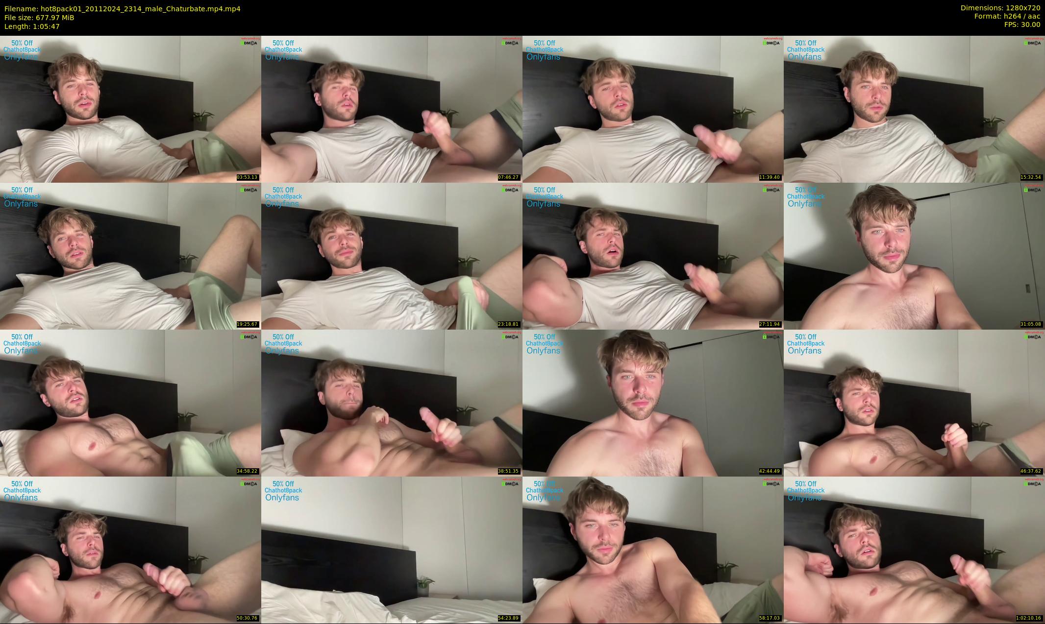 hot8pack01 — 66 minute Chaturbate male cam show recording, 720p, Nov 20, 2024