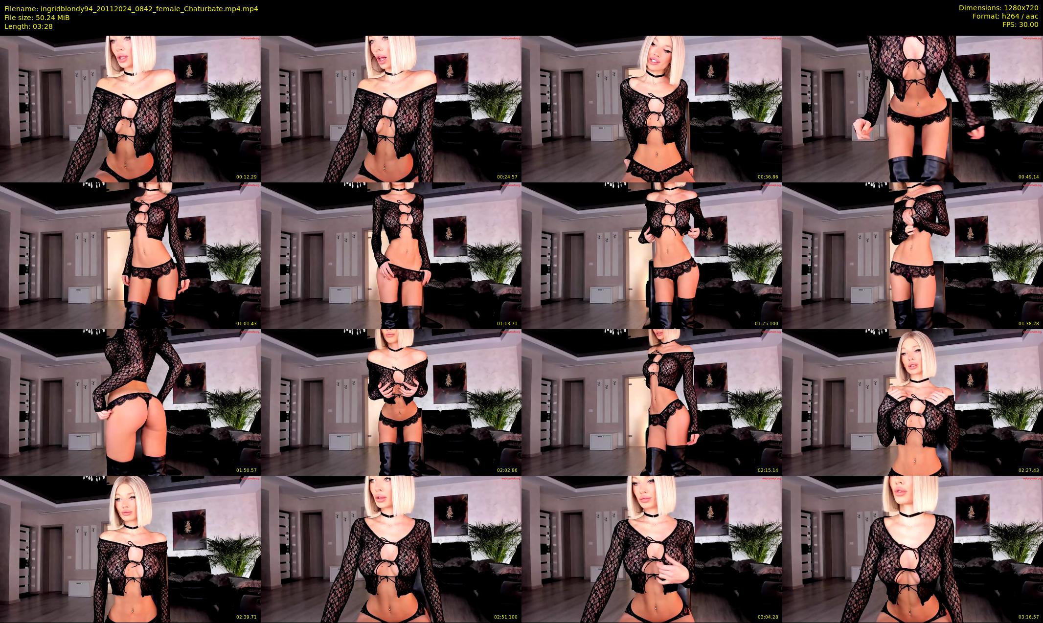 ingridblondy94 — 4 minute Chaturbate female cam show recording, 720p, Nov 20, 2024