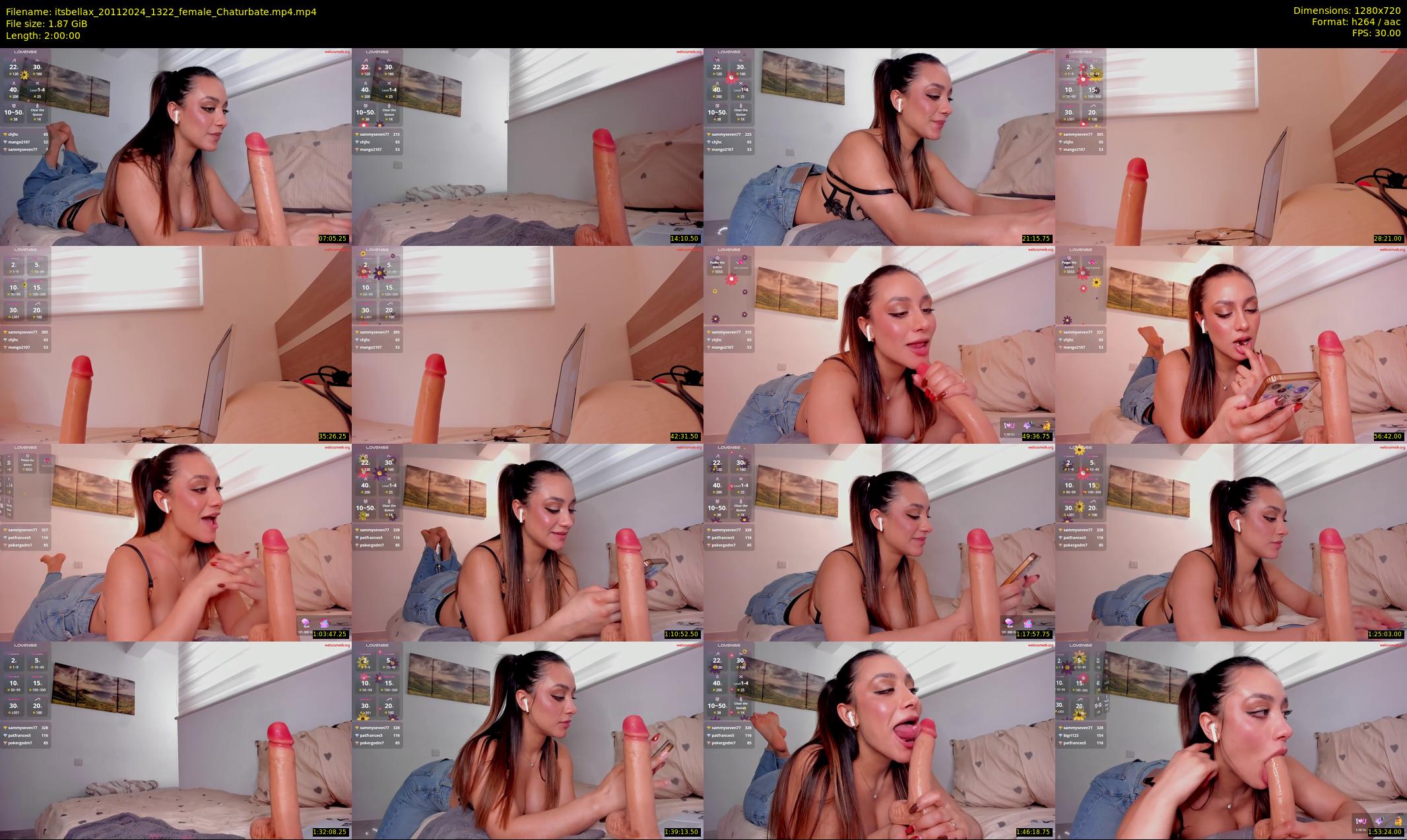 itsbellax — 120 minute Chaturbate female cam show recording, 720p, Nov 20, 2024