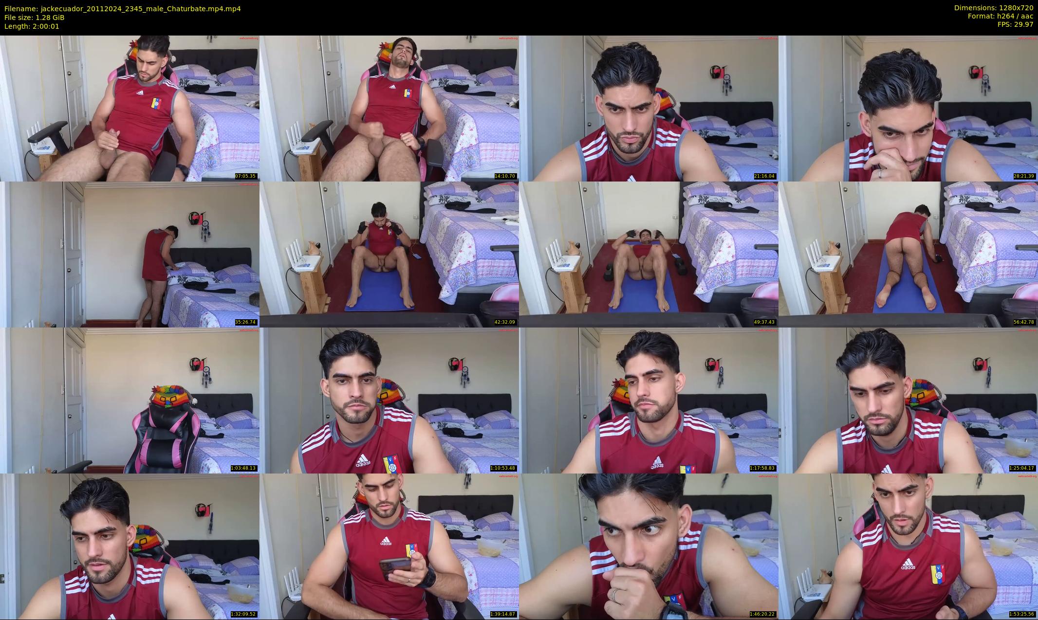 jackecuador — 121 minute Chaturbate male cam show recording, 720p, Nov 20, 2024
