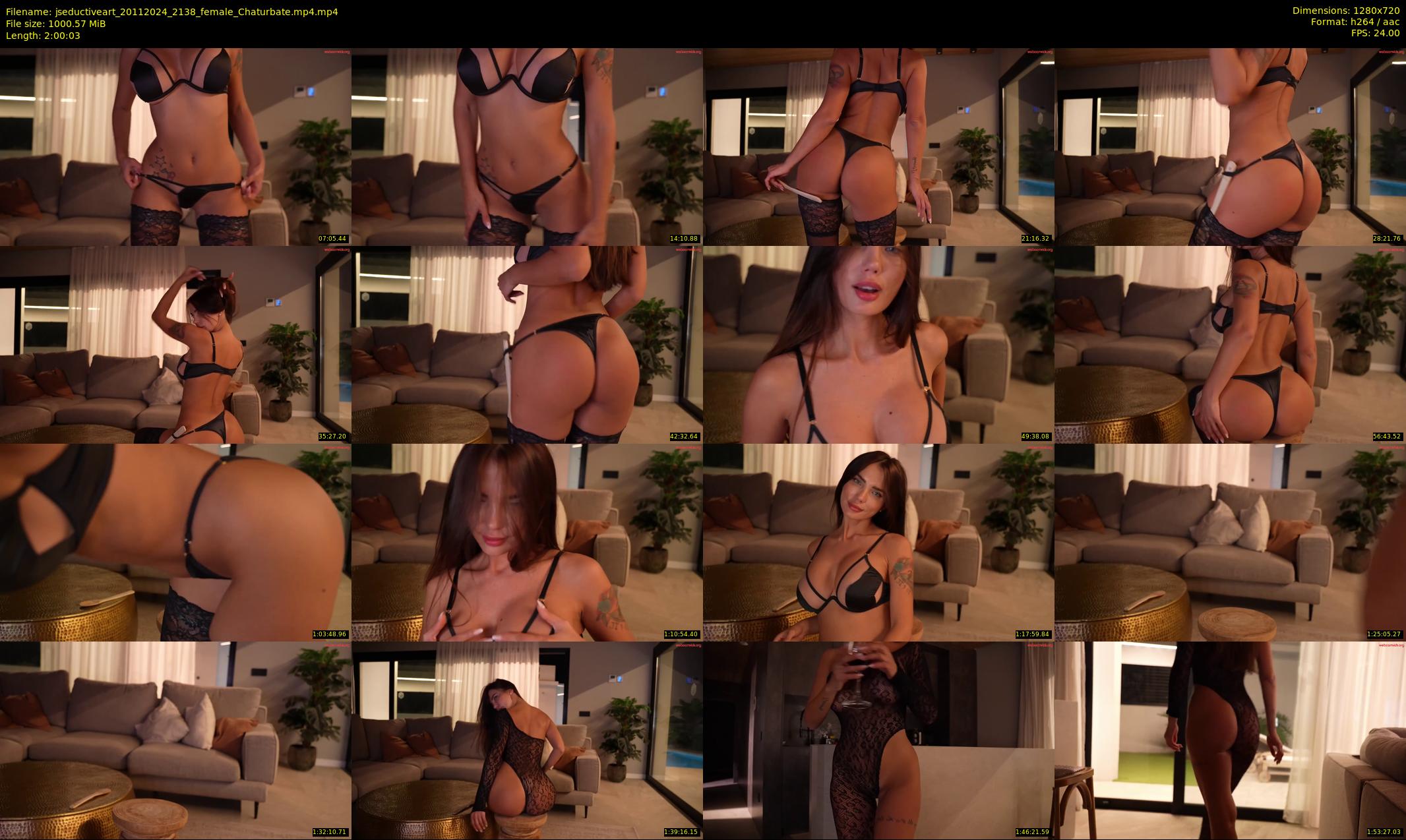 jseductiveart — 121 minute Chaturbate female cam show recording, 720p, Nov 20, 2024