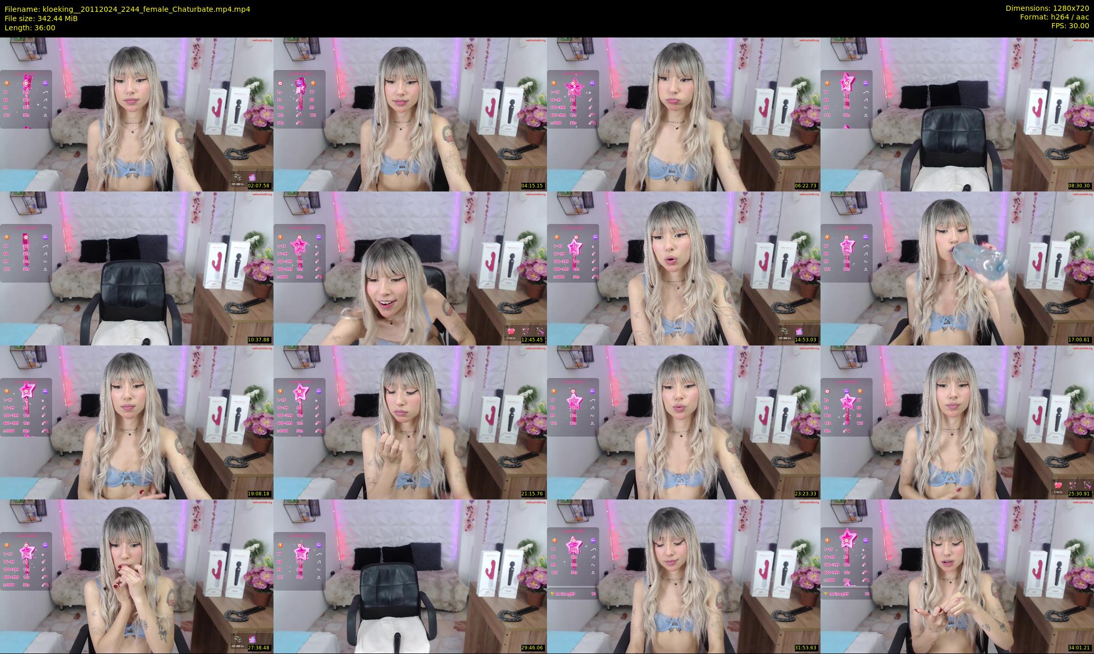 kloeking_ — 36 minute Chaturbate female cam show recording, 720p, Nov 20, 2024