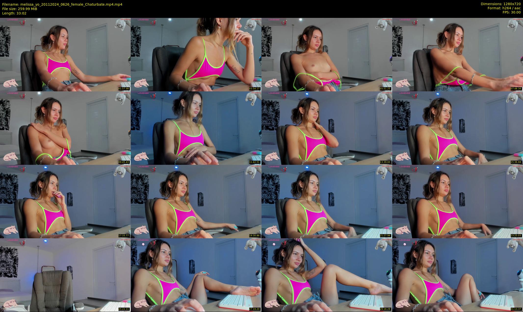 melissa_yo — 34 minute Chaturbate female cam show recording, 720p, Nov 20, 2024