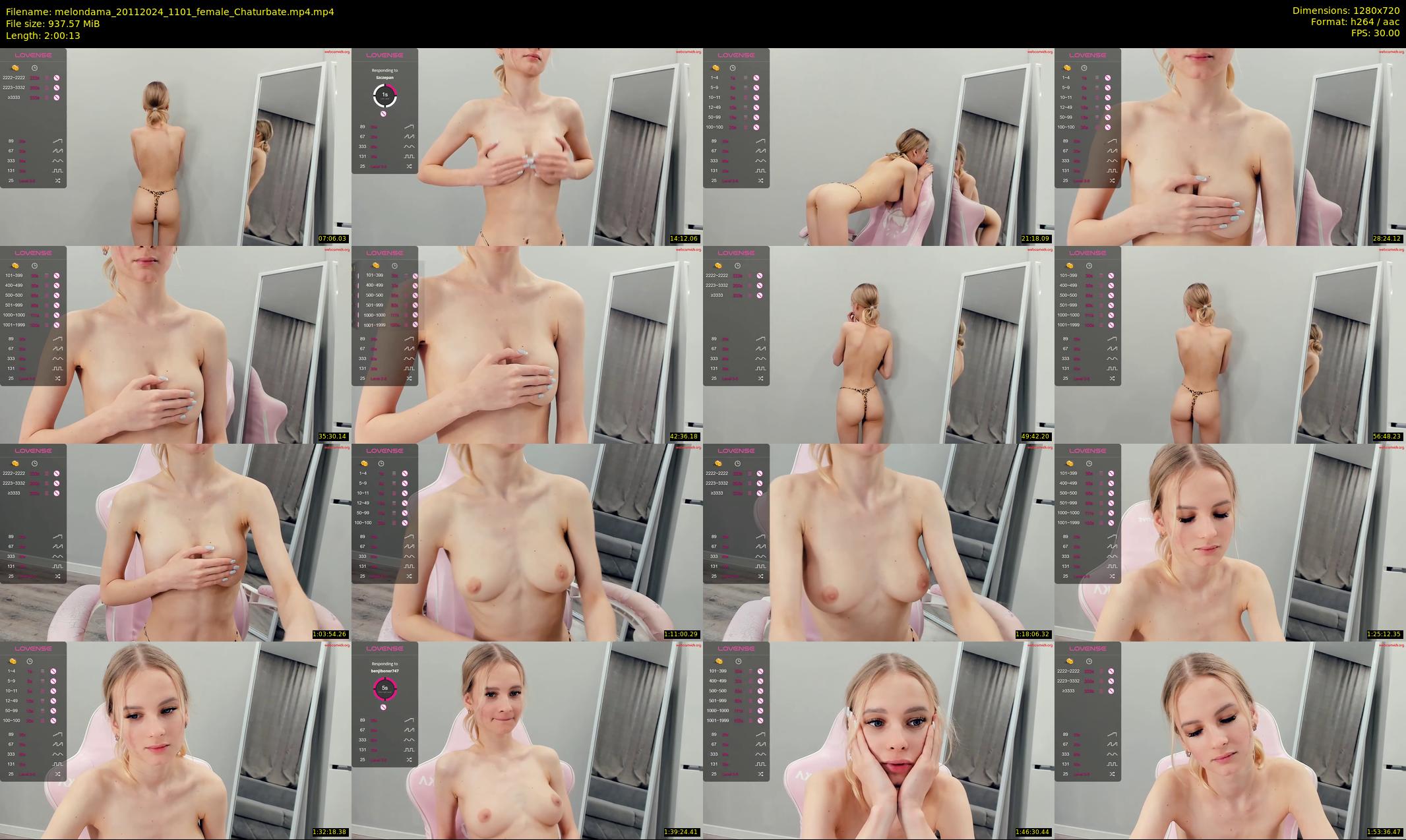 melondama — 121 minute Chaturbate female cam show recording, 720p, Nov 20, 2024