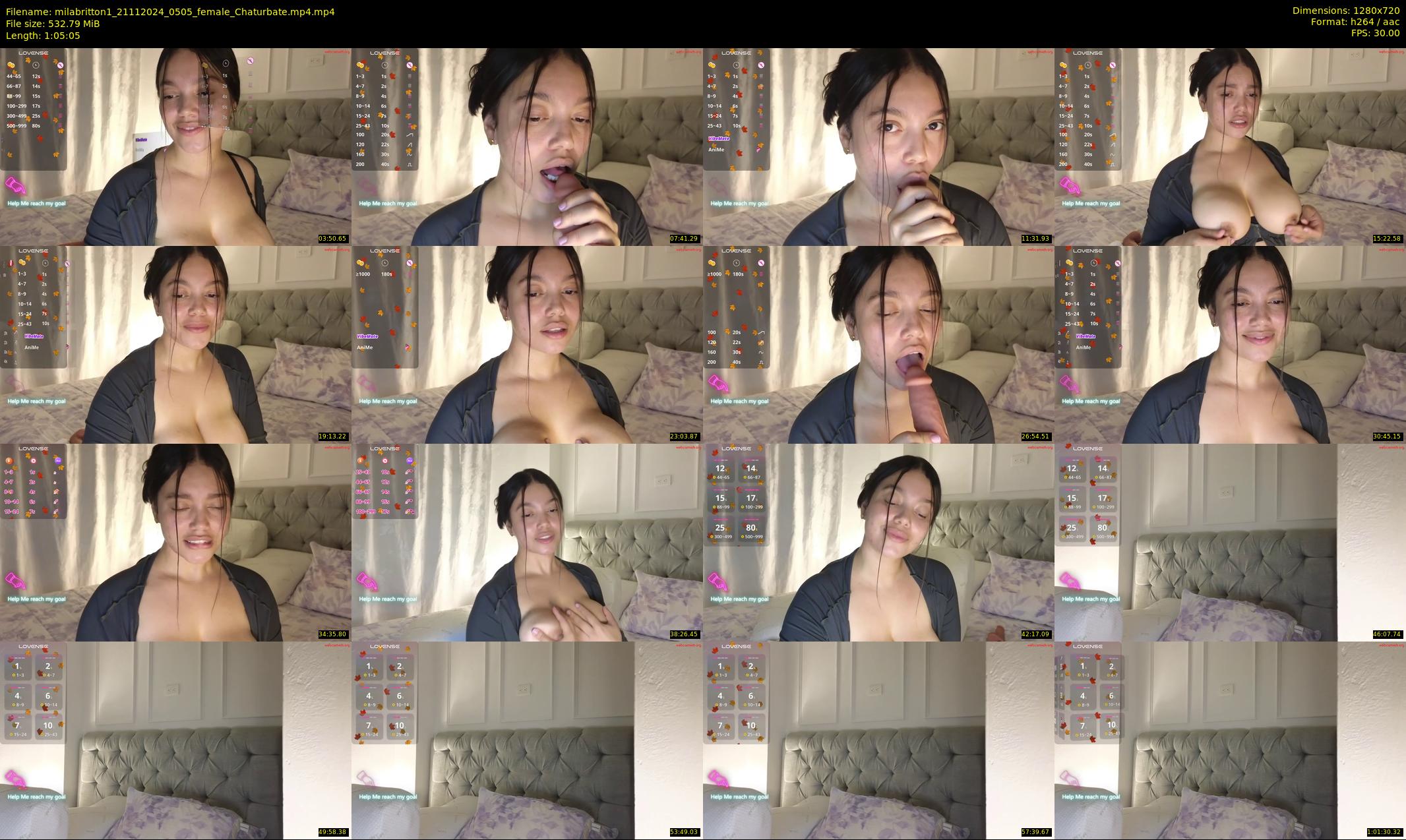 milabritton1 — 66 minute Chaturbate female cam show recording, 720p, Nov 21, 2024
