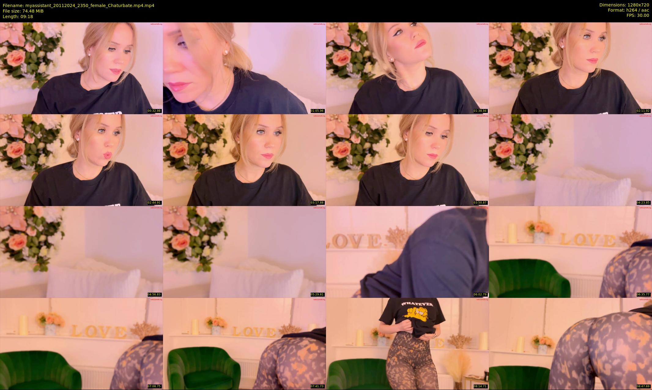 myassistant — 10 minute Chaturbate female cam show recording, 720p, Nov 20, 2024