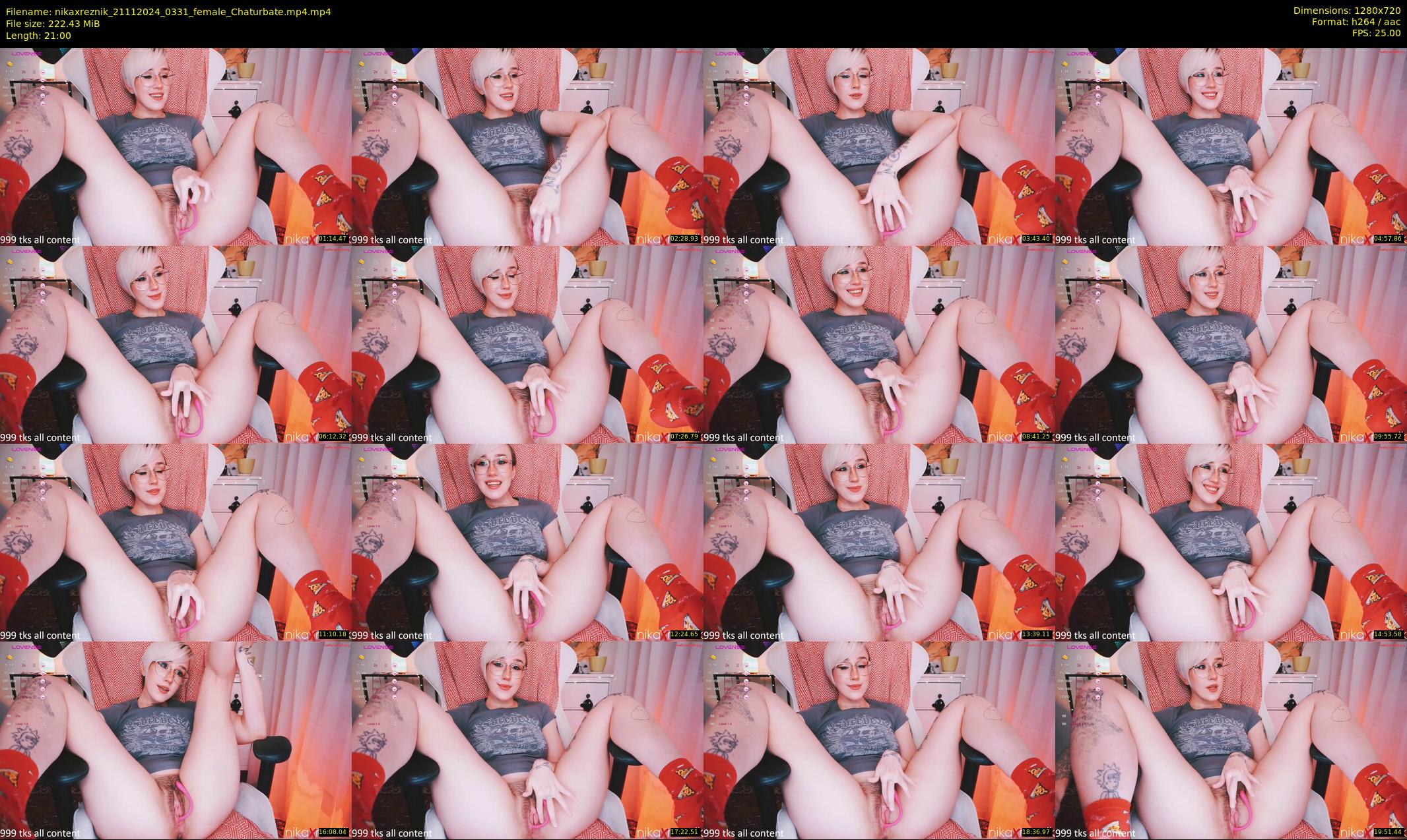 nikaxreznik — 21 minute Chaturbate female cam show recording, 720p, Nov 21, 2024