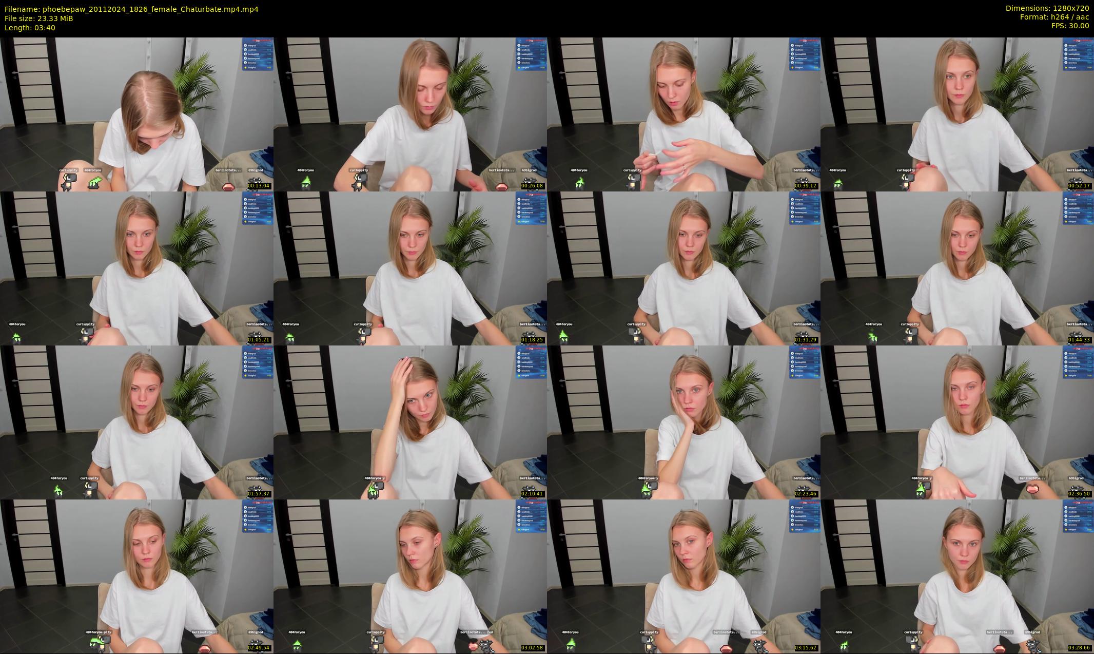 phoebepaw — 4 minute Chaturbate female cam show recording, 720p, Nov 20, 2024