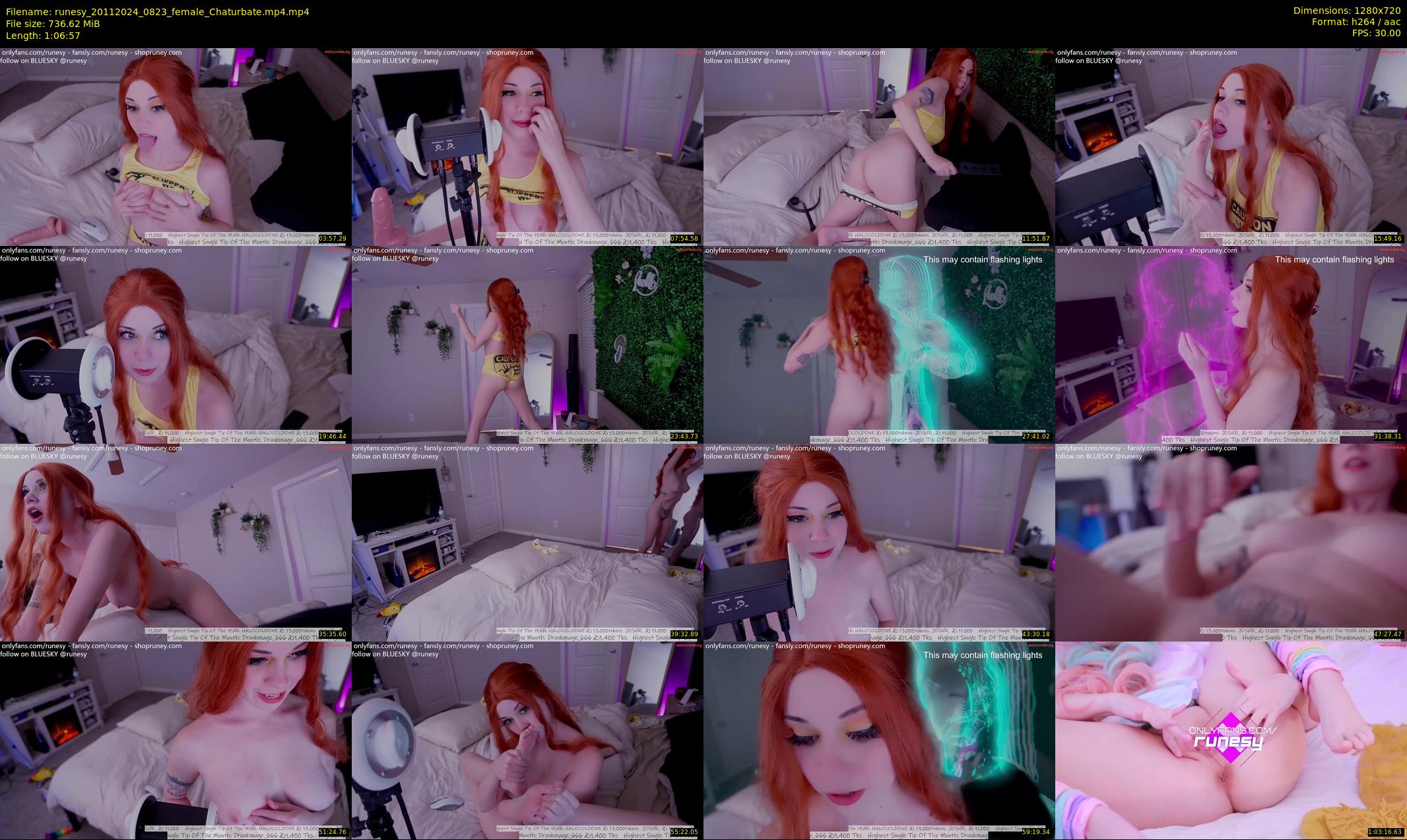 runesy — 67 minute Chaturbate female cam show recording, 720p, Nov 20, 2024