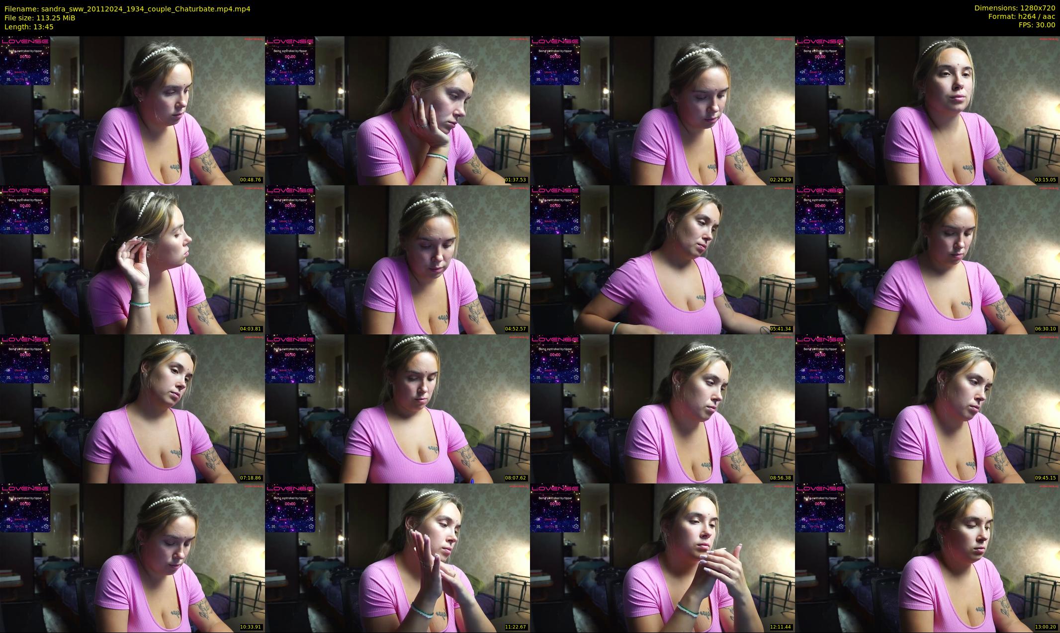 sandra_sww — 14 minute Chaturbate couple cam show recording, 720p, Nov 20, 2024