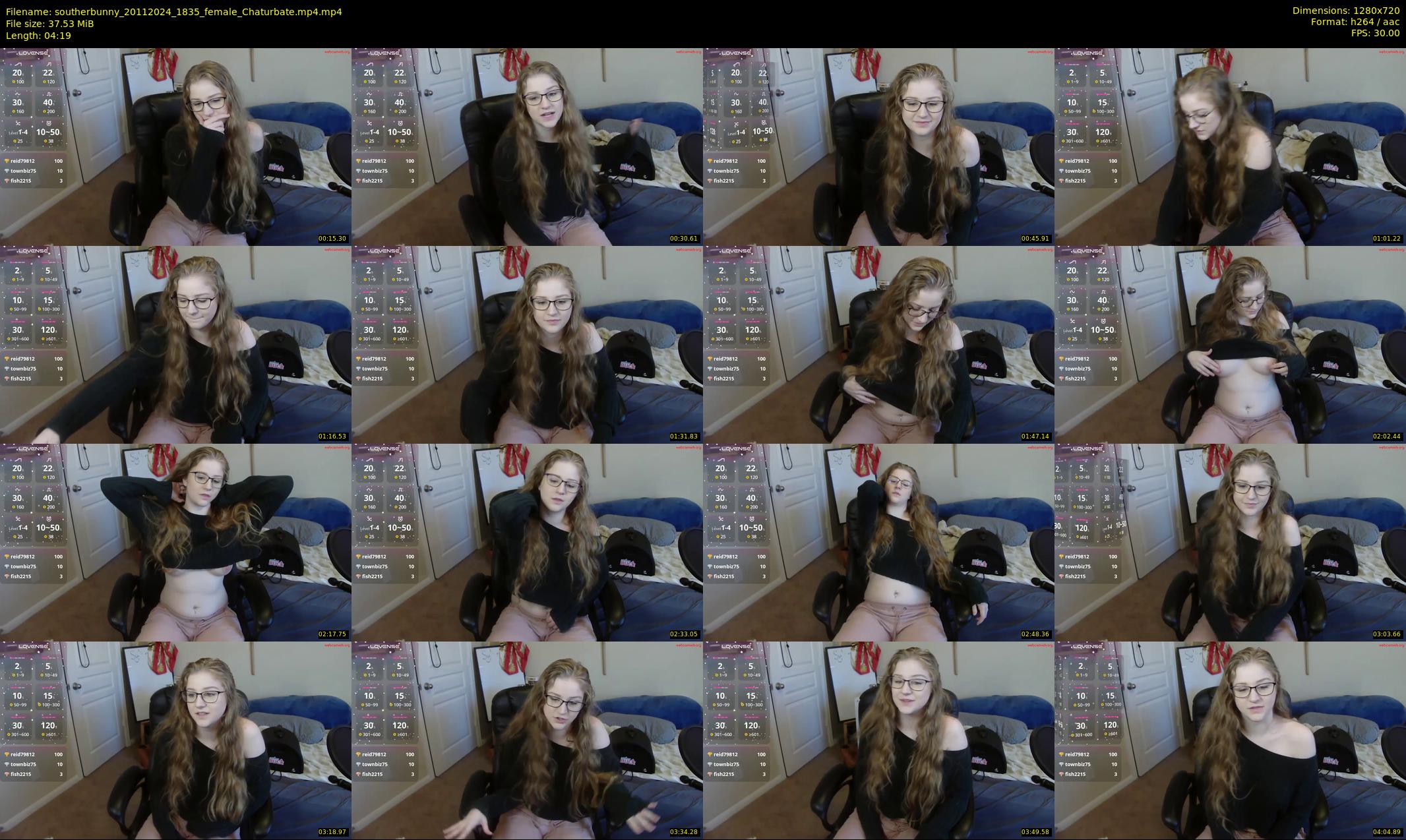 southerbunny — 5 minute Chaturbate female cam show recording, 720p, Nov 20, 2024