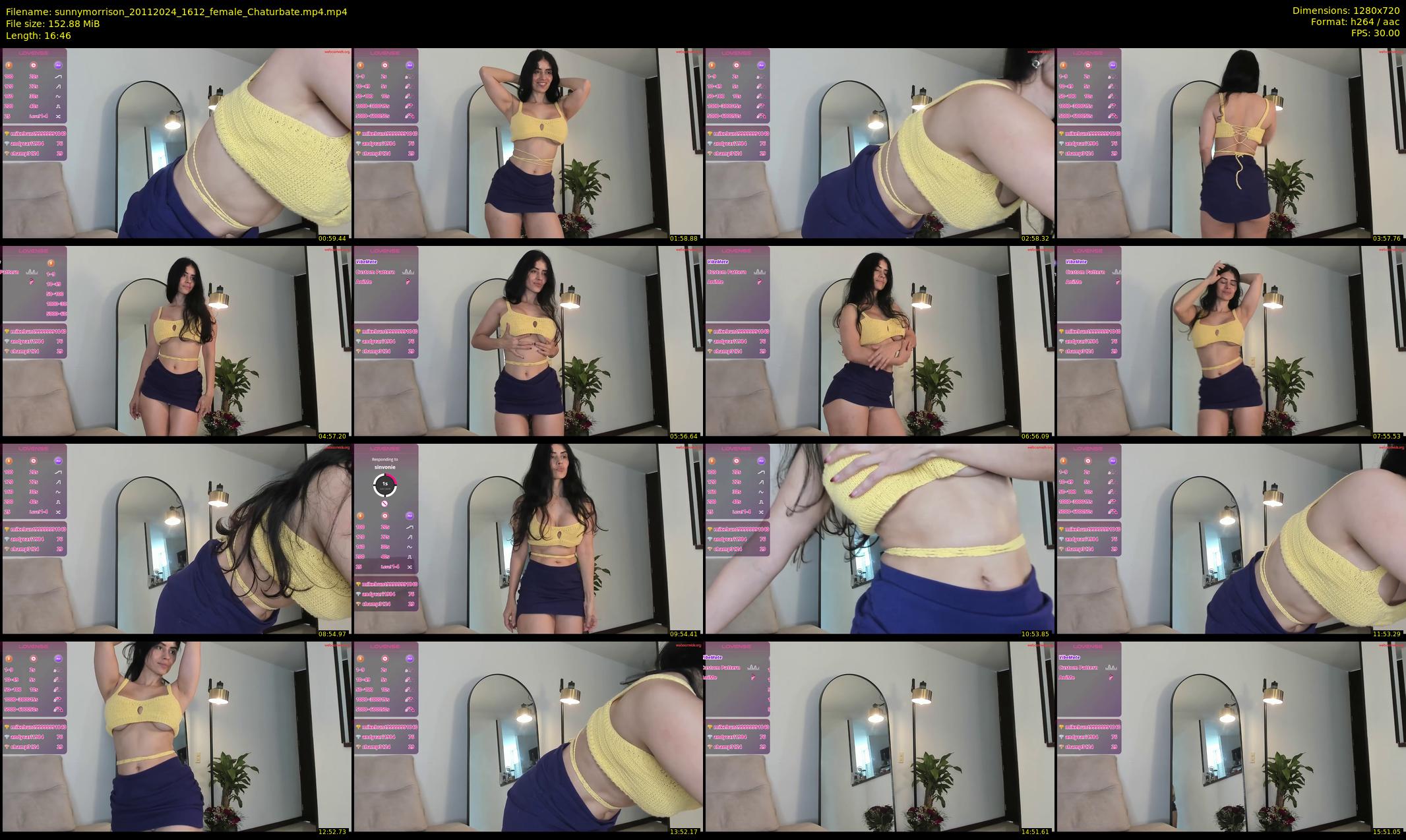 sunnymorrison — 17 minute Chaturbate female cam show recording, 720p, Nov 20, 2024
