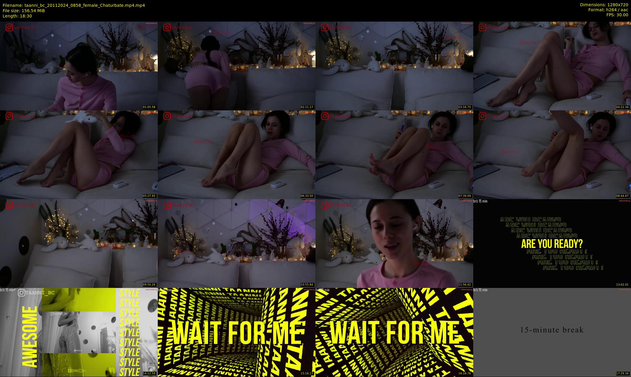 taanni_bc — 19 minute Chaturbate female cam show recording, 720p, Nov 20, 2024