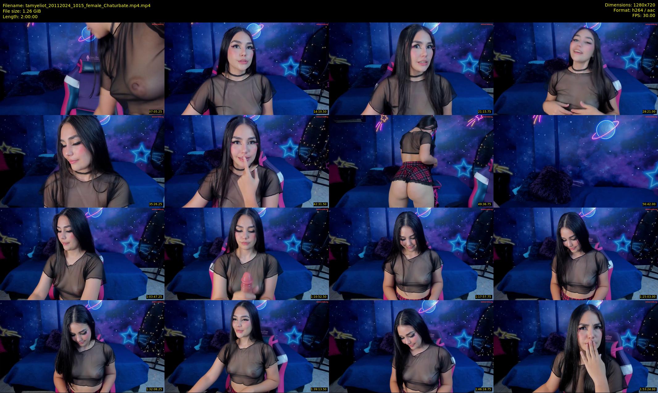 tamyeliot — 120 minute Chaturbate female cam show recording, 720p, Nov 20, 2024