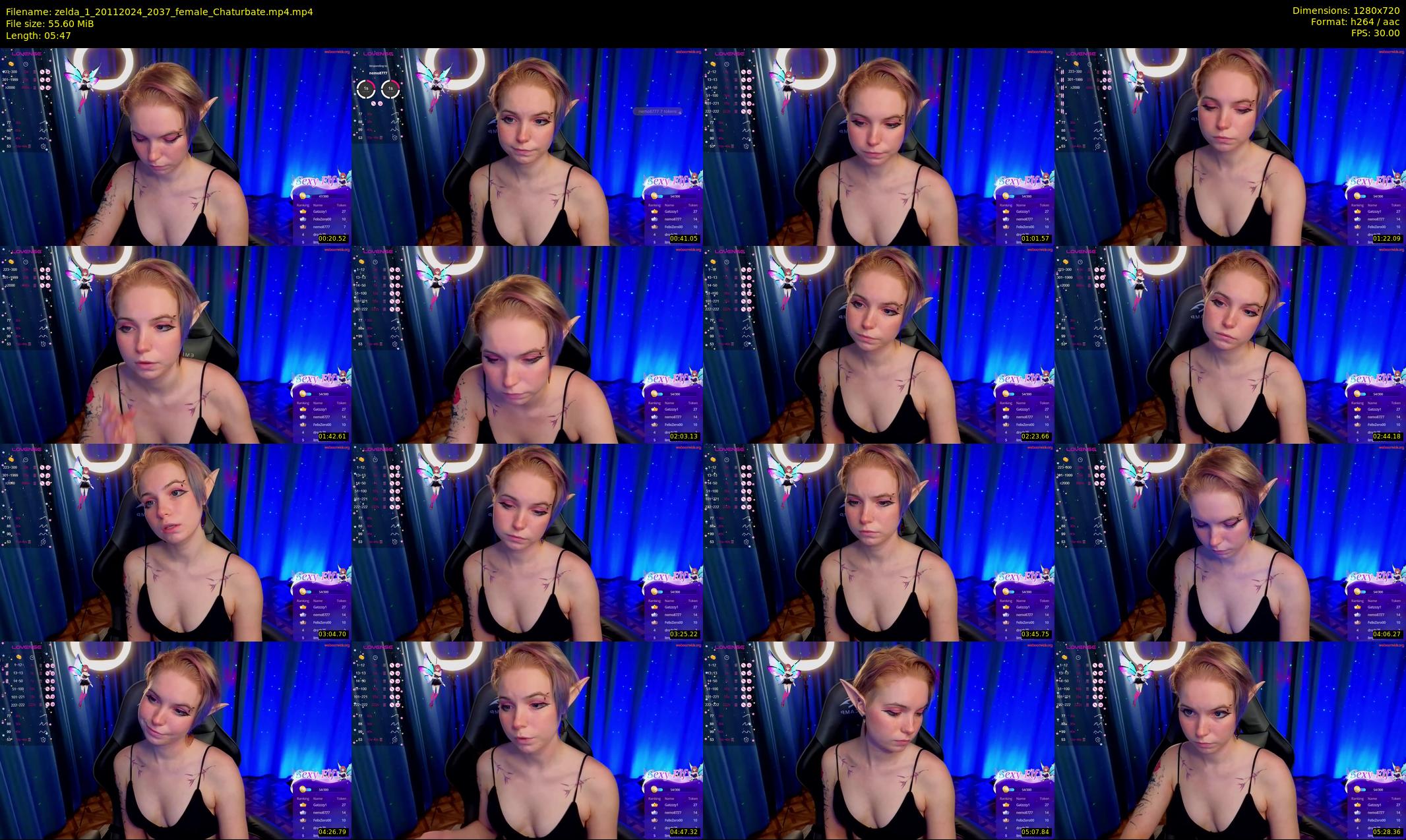 zelda_1 — 6 minute Chaturbate female cam show recording, 720p, Nov 20, 2024