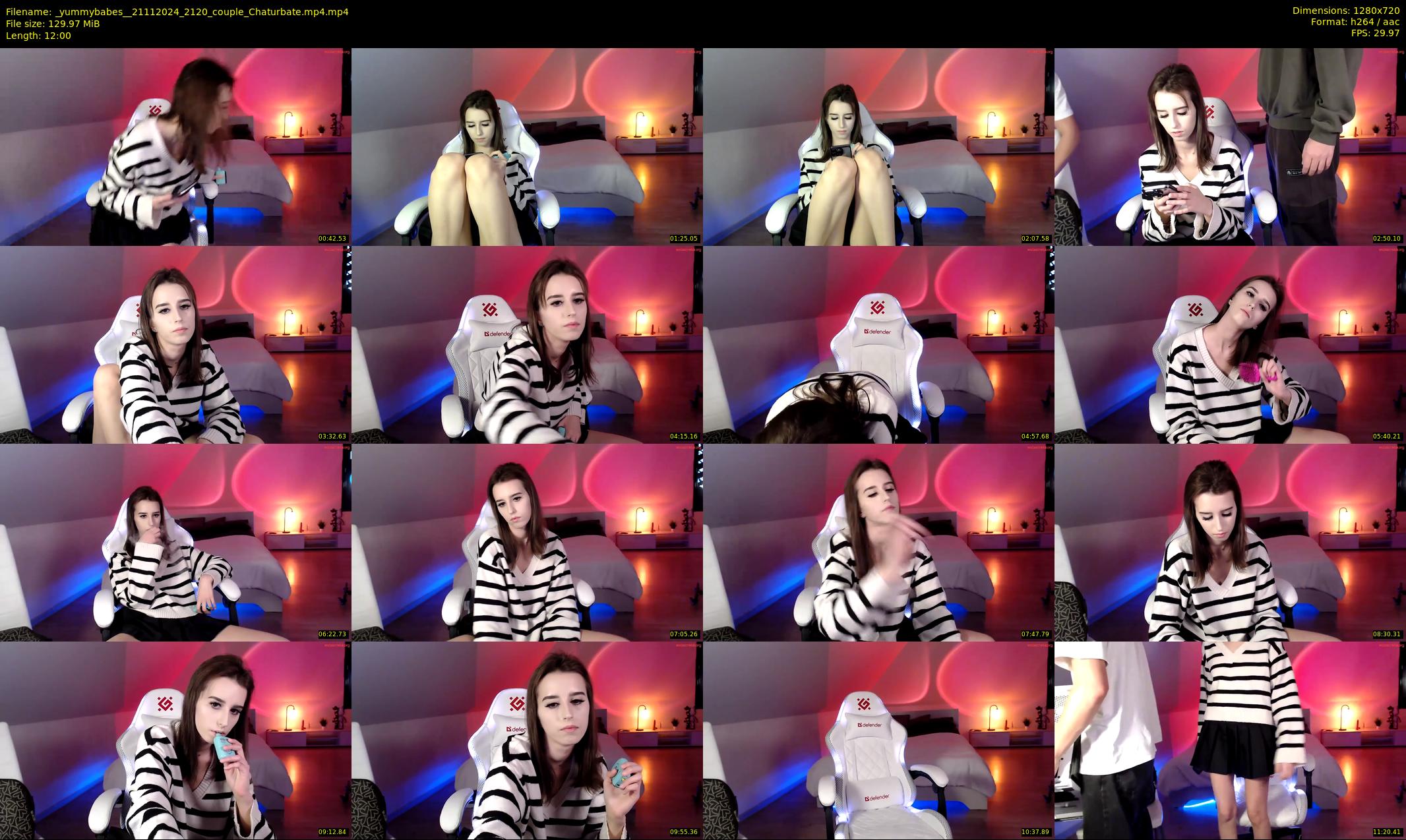 _yummybabes_ — 12 minute Chaturbate couple cam show recording, 720p, Nov 21, 2024