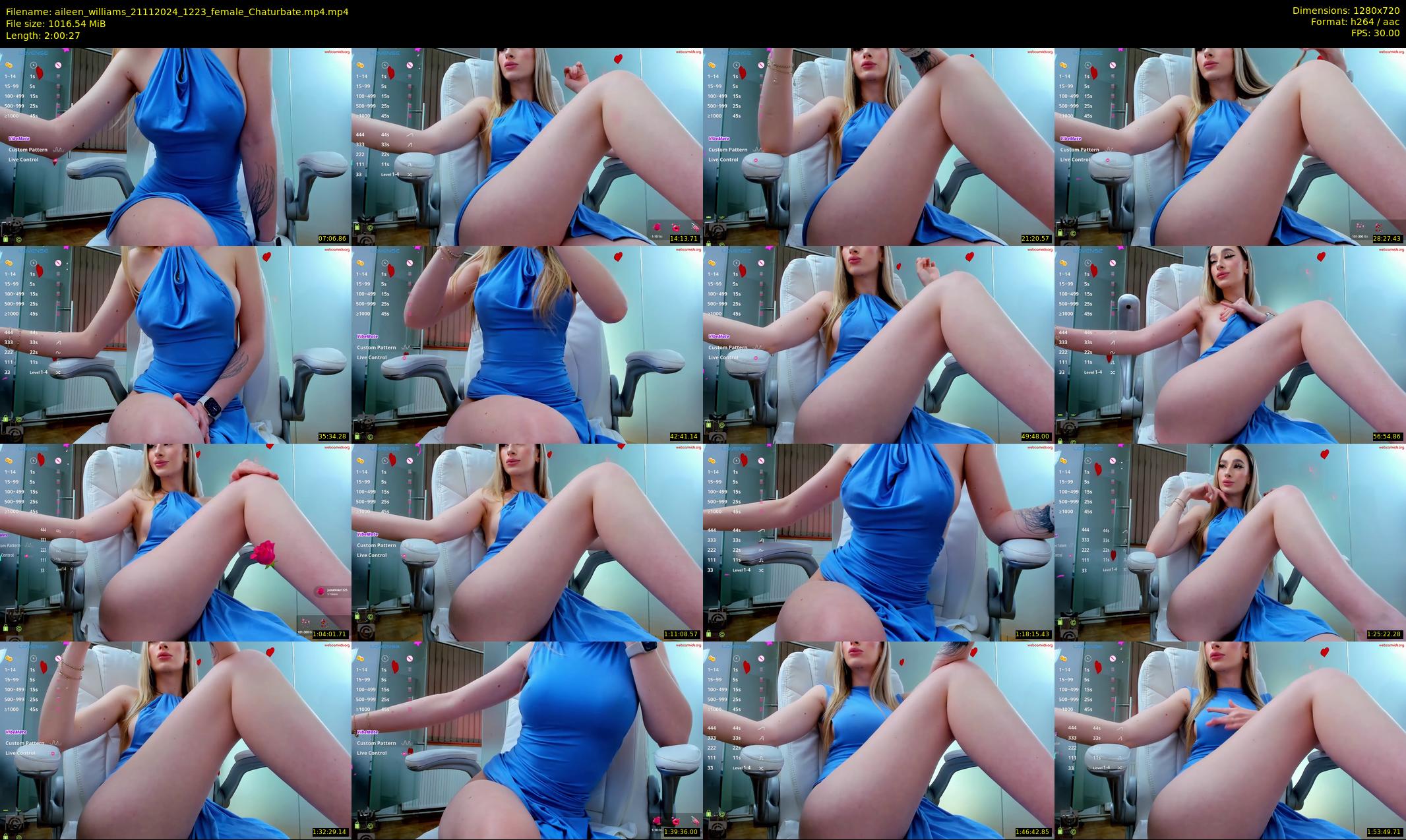 aileen_williams — 121 minute Chaturbate female cam show recording, 720p, Nov 21, 2024