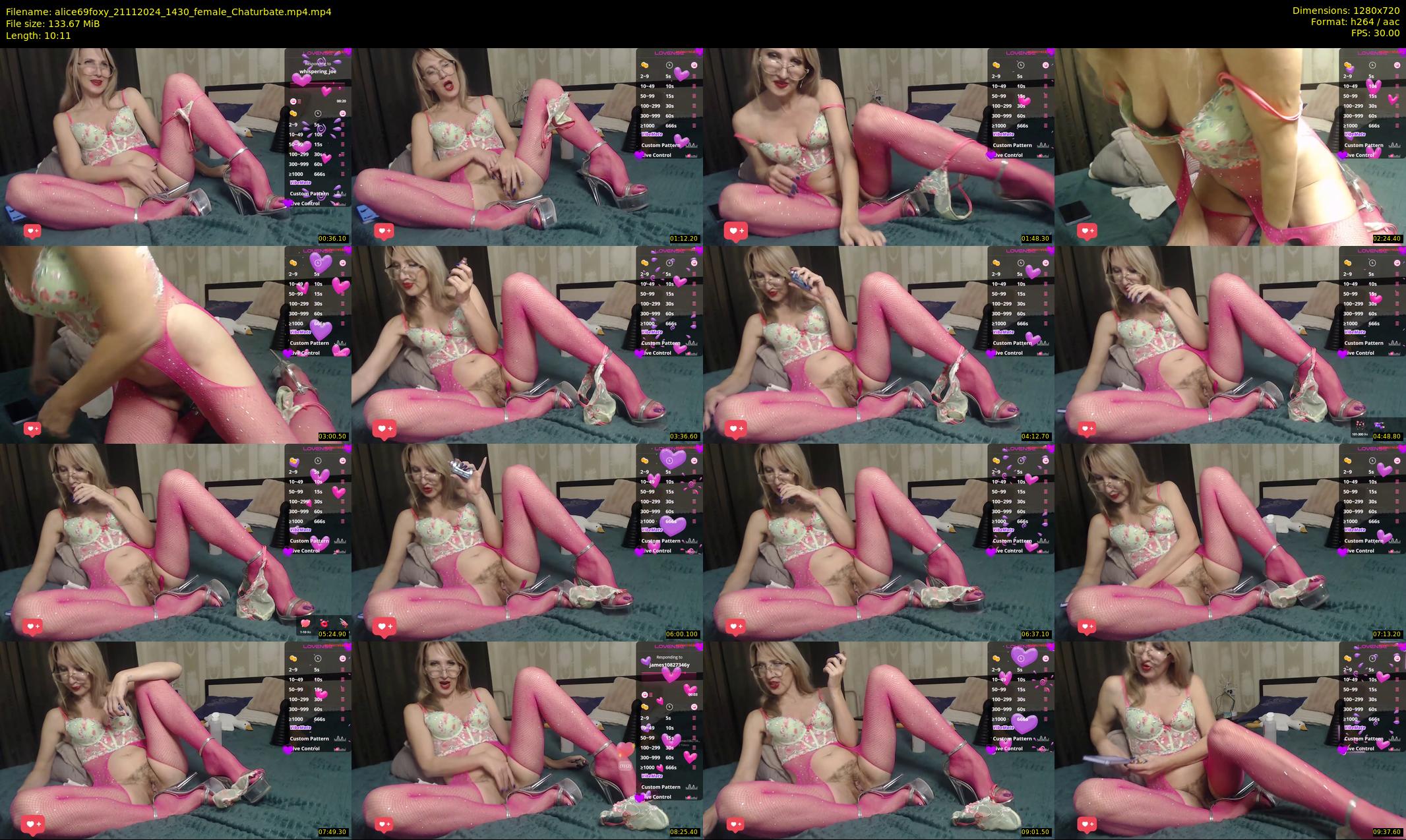 alice69foxy — 11 minute Chaturbate female cam show recording, 720p, Nov 21, 2024