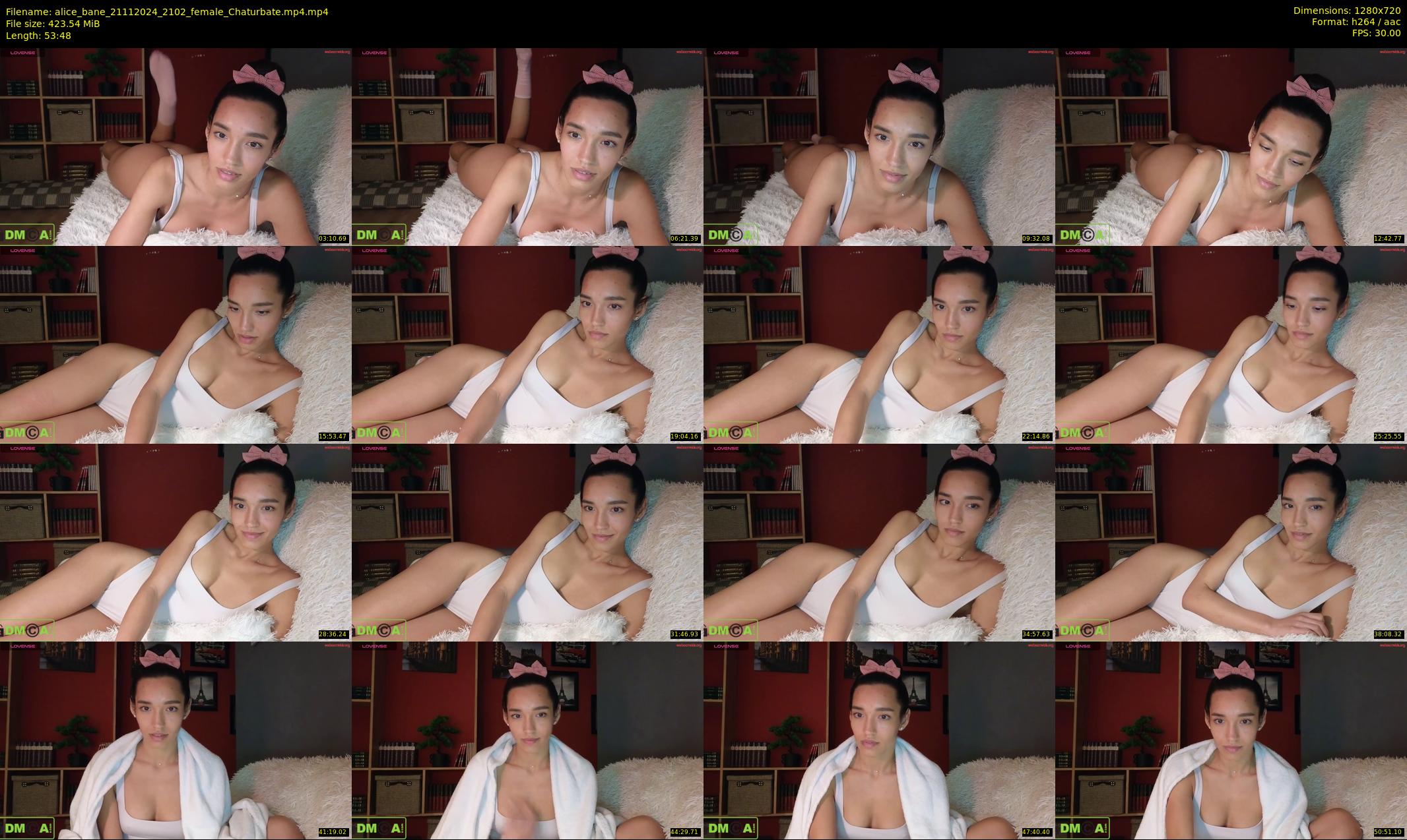 alice_bane — 54 minute Chaturbate female cam show recording, 720p, Nov 21, 2024