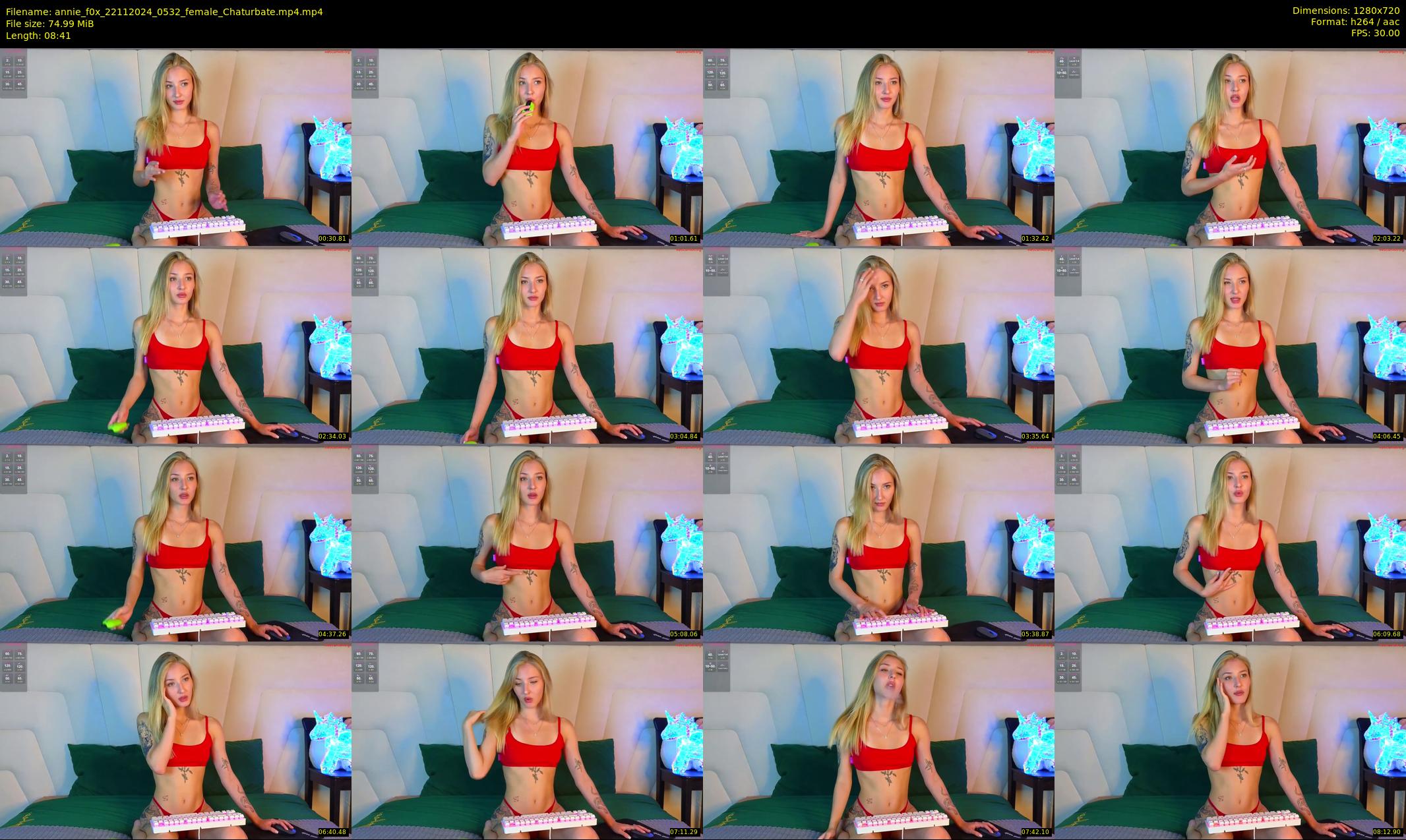 annie_f0x — 9 minute Chaturbate female cam show recording, 720p, Nov 22, 2024
