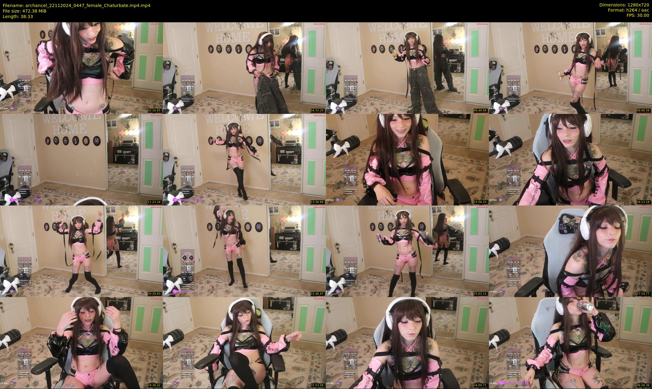 archancel — 39 minute Chaturbate female cam show recording, 720p, Nov 22, 2024