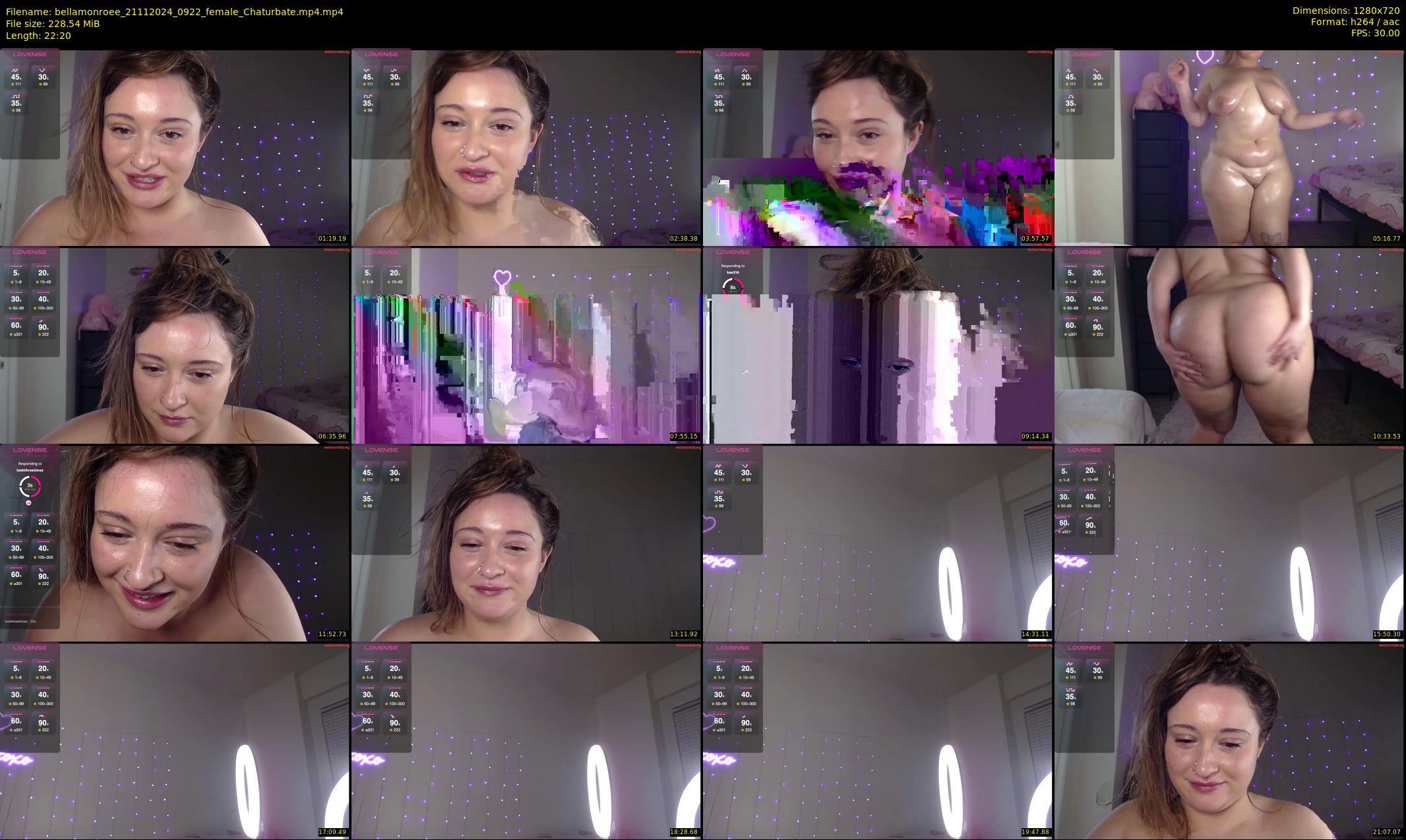 bellamonroee — 23 minute Chaturbate female cam show recording, 720p, Nov 21, 2024