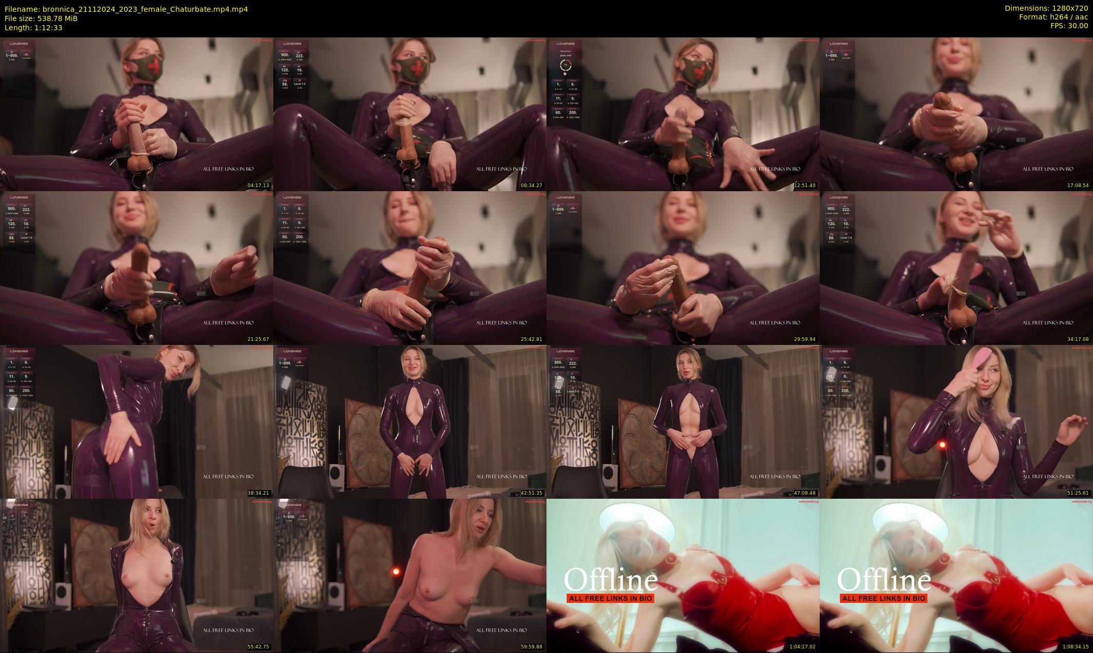 bronnica — 73 minute Chaturbate female cam show recording, 720p, Nov 21, 2024