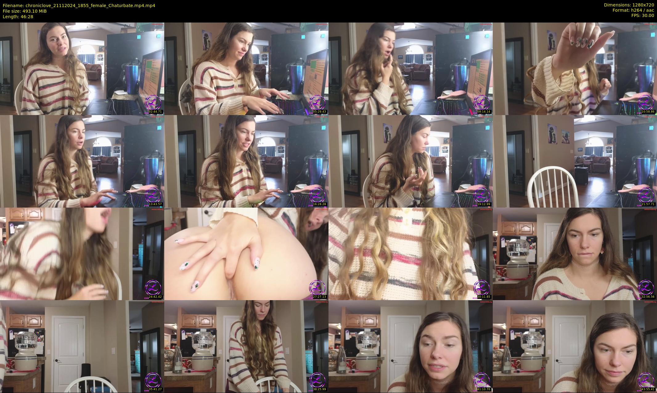 chroniclove — 47 minute Chaturbate female cam show recording, 720p, Nov 21, 2024
