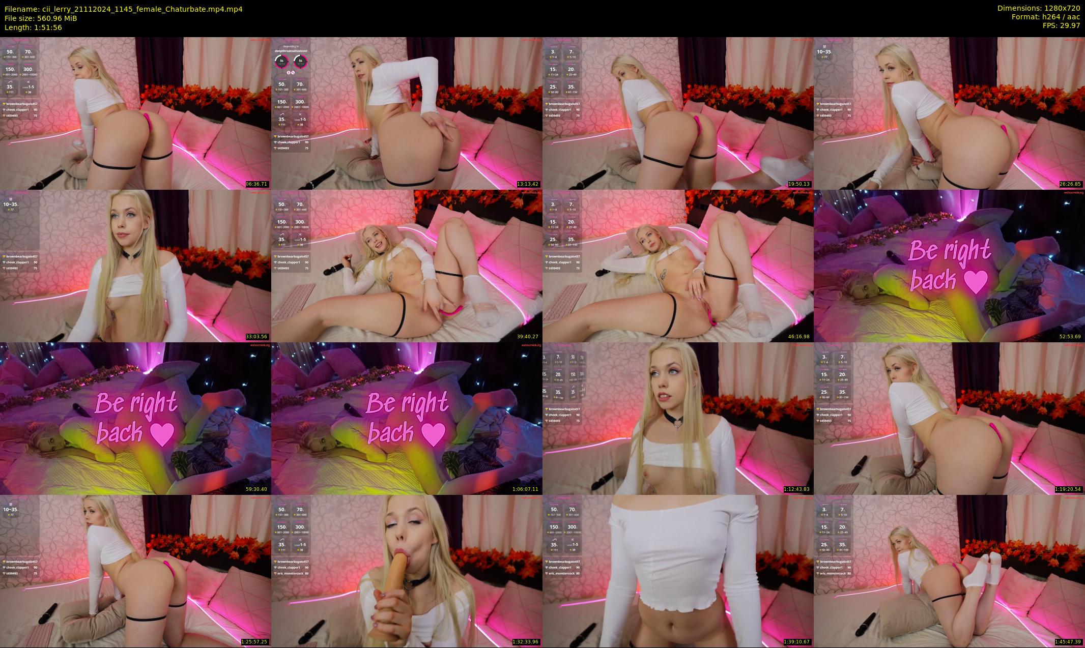 cii_lerry — 112 minute Chaturbate female cam show recording, 720p, Nov 21, 2024