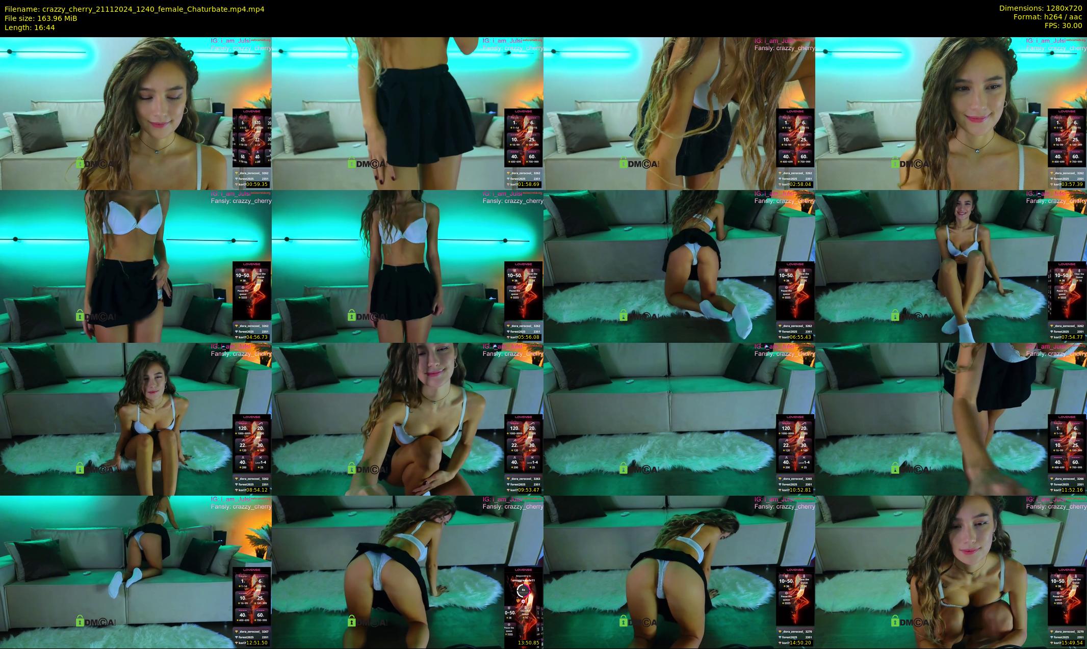 crazzy_cherry — 17 minute Chaturbate female cam show recording, 720p, Nov 21, 2024