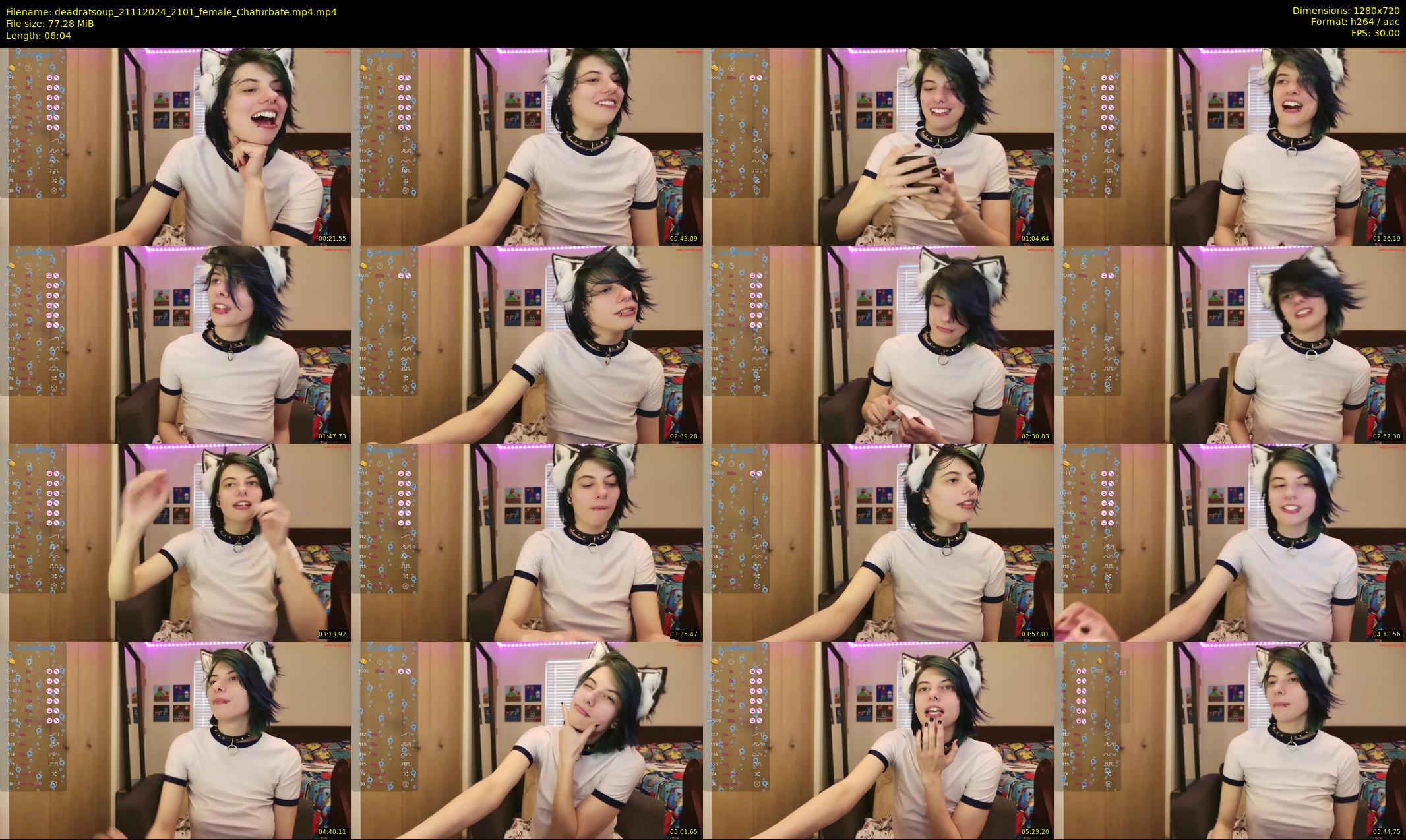 deadratsoup — 7 minute Chaturbate female cam show recording, 720p, Nov 21, 2024