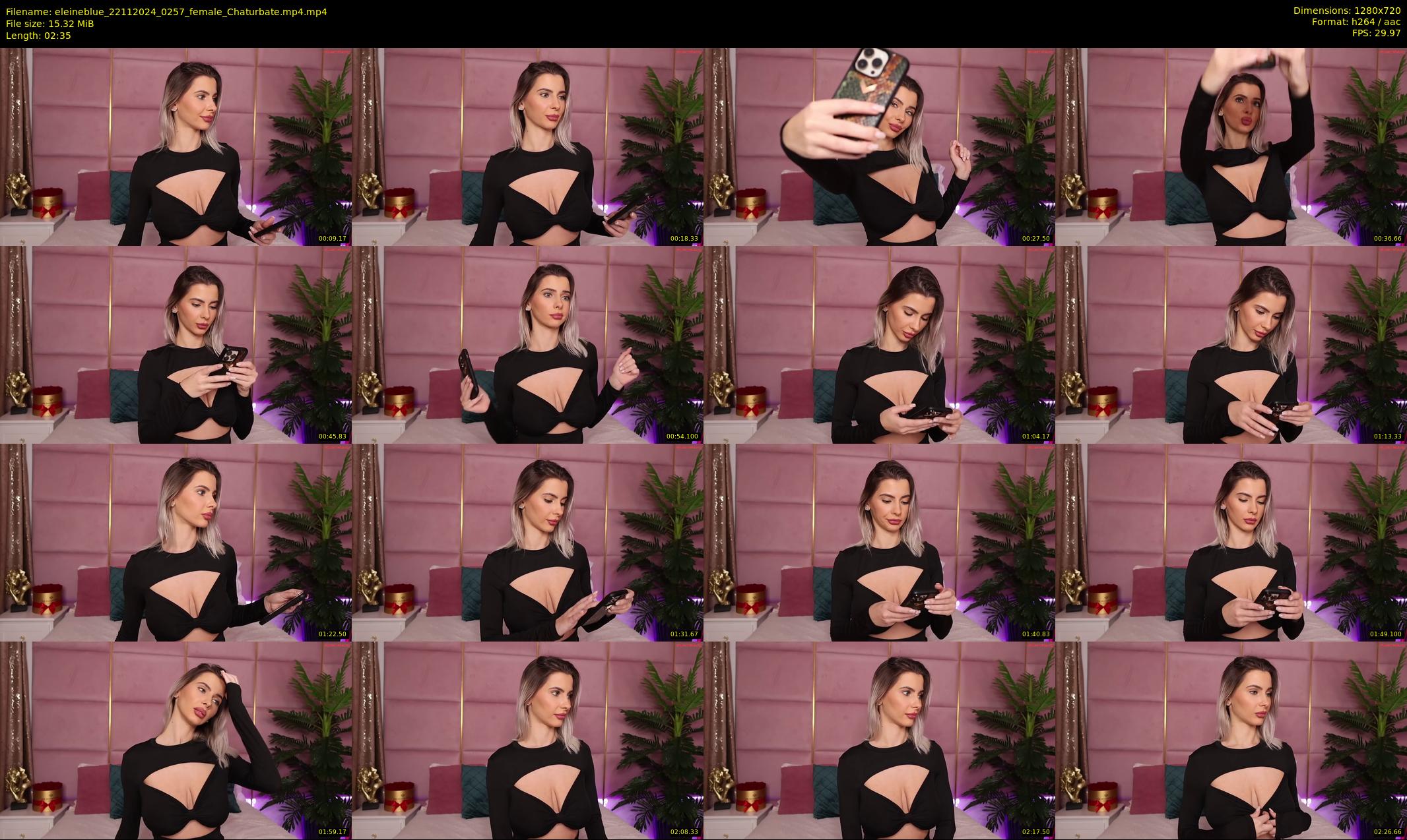 eleineblue — 3 minute Chaturbate female cam show recording, 720p, Nov 22, 2024