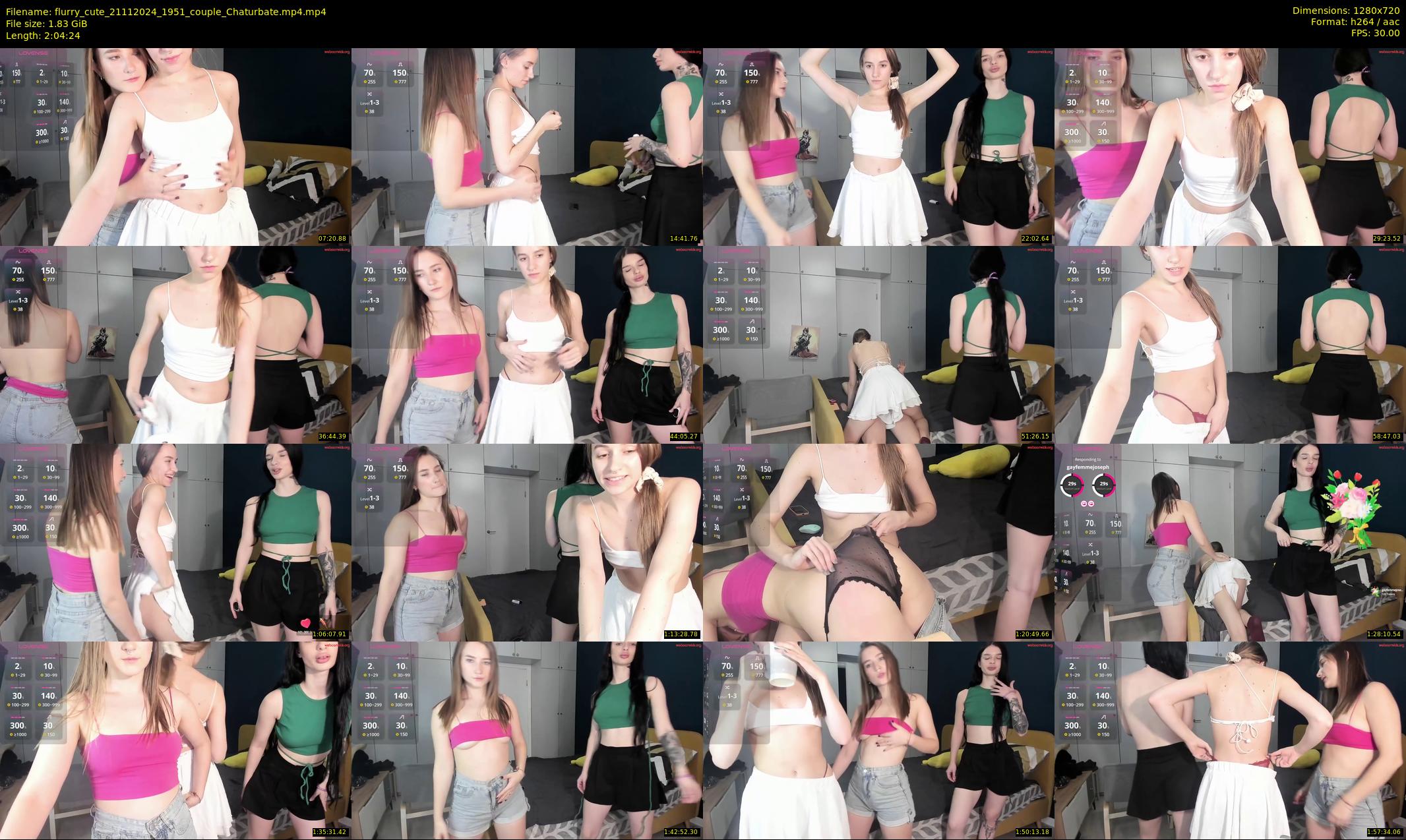 flurry_cute — 125 minute Chaturbate couple cam show recording, 720p, Nov 21, 2024