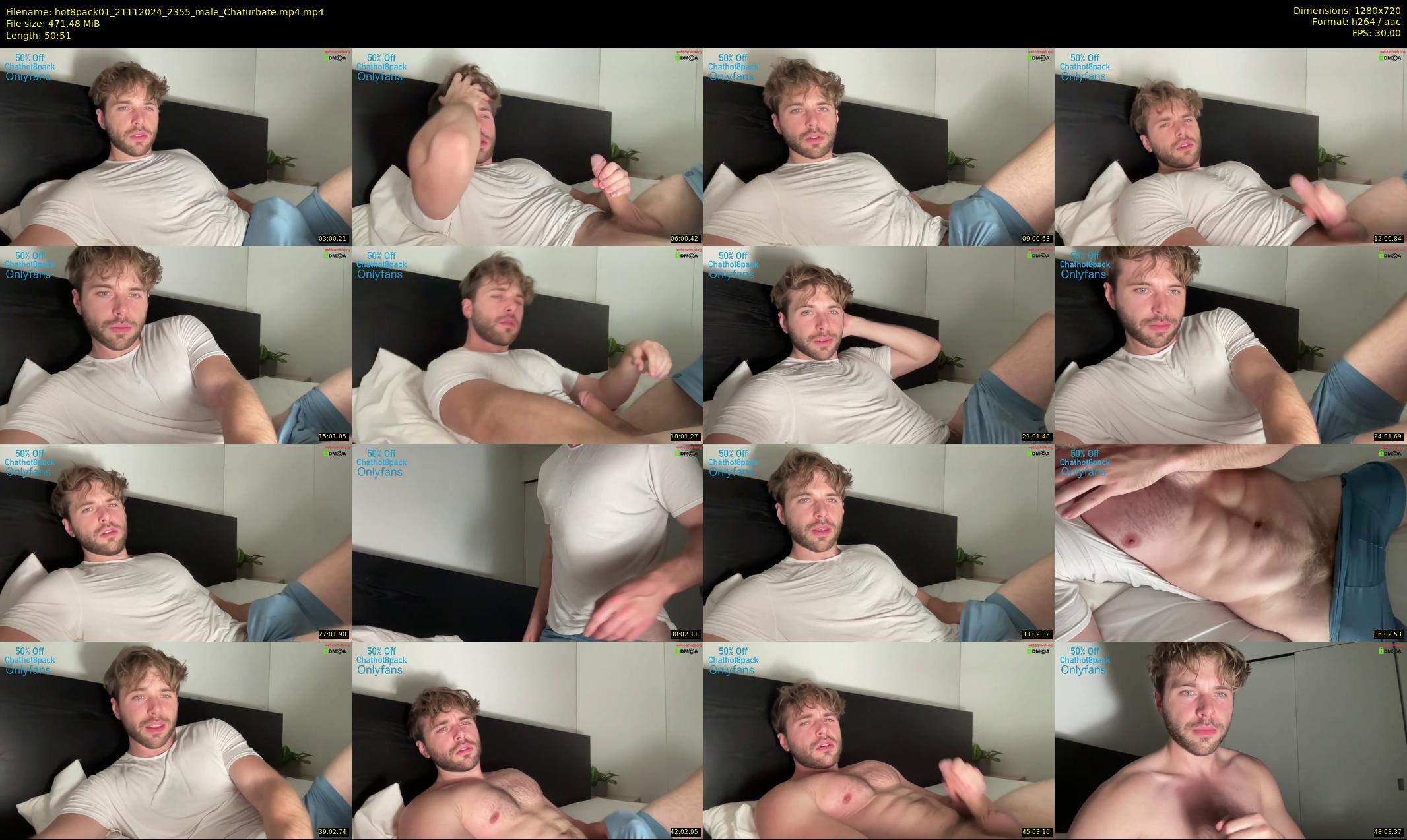 hot8pack01 — 51 minute Chaturbate male cam show recording, 720p, Nov 21, 2024