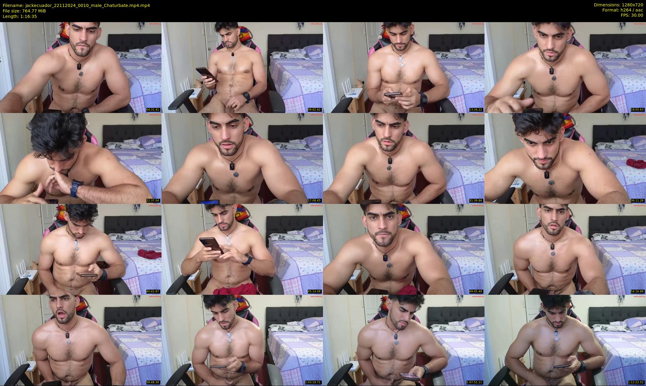 jackecuador — 77 minute Chaturbate male cam show recording, 720p, Nov 22, 2024