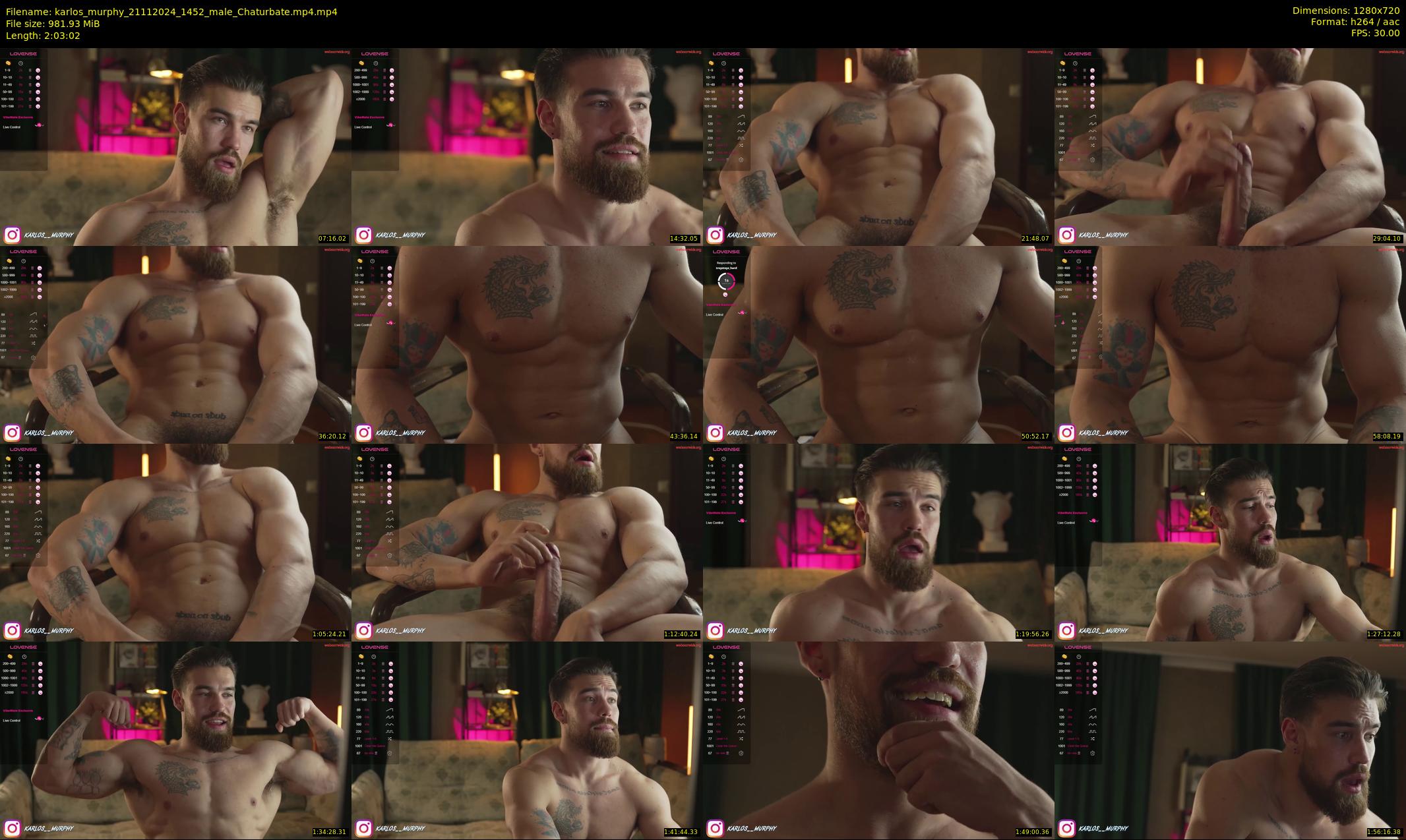 karlos_murphy — 124 minute Chaturbate male cam show recording, 720p, Nov 21, 2024