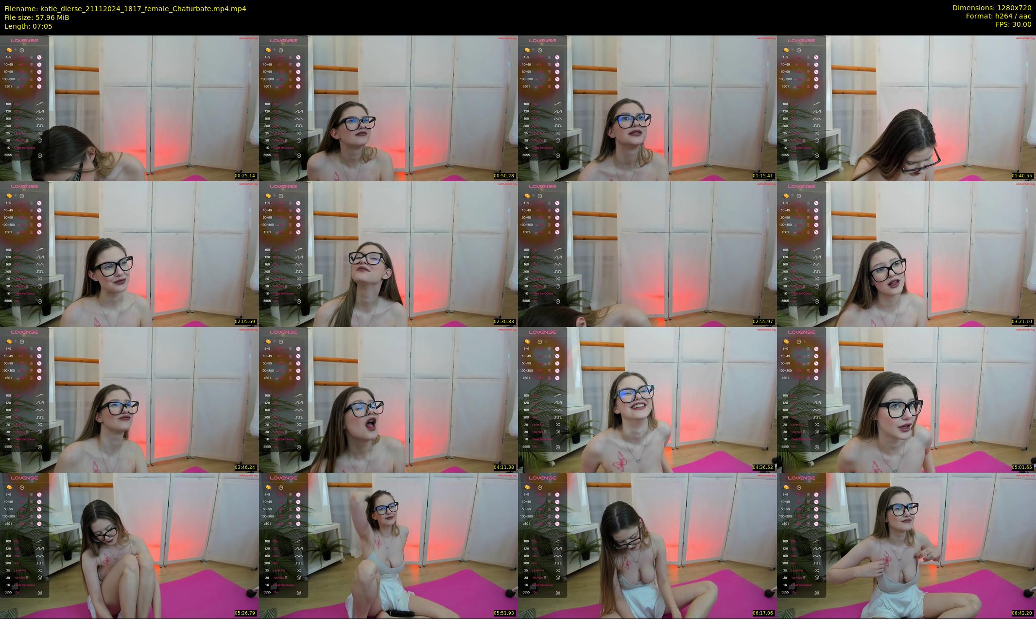 katie_dierse — 8 minute Chaturbate female cam show recording, 720p, Nov 21, 2024