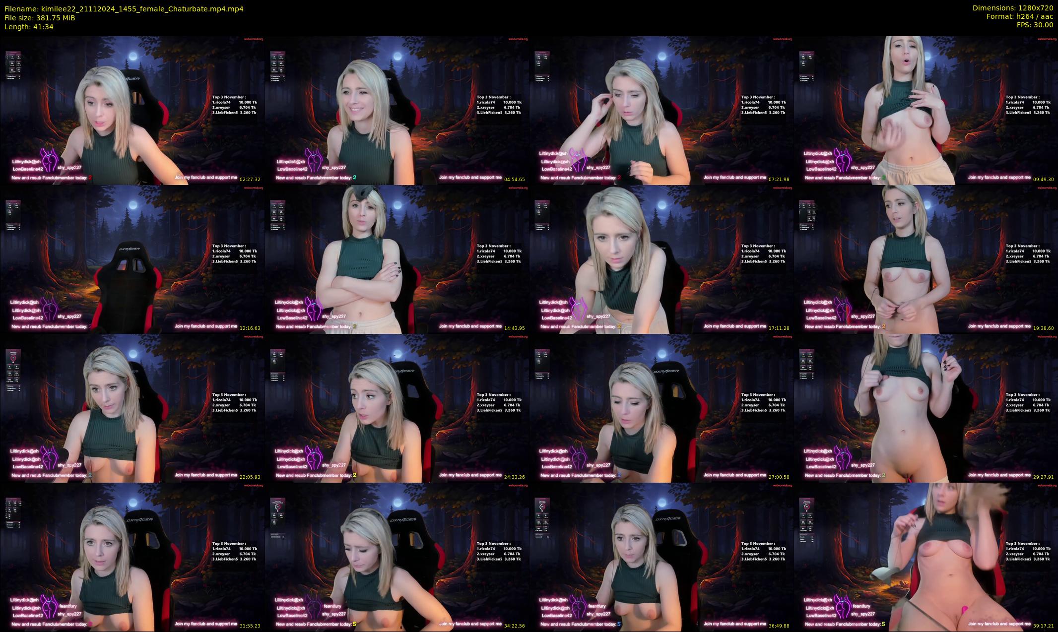 kimilee22 — 42 minute Chaturbate female cam show recording, 720p, Nov 21, 2024