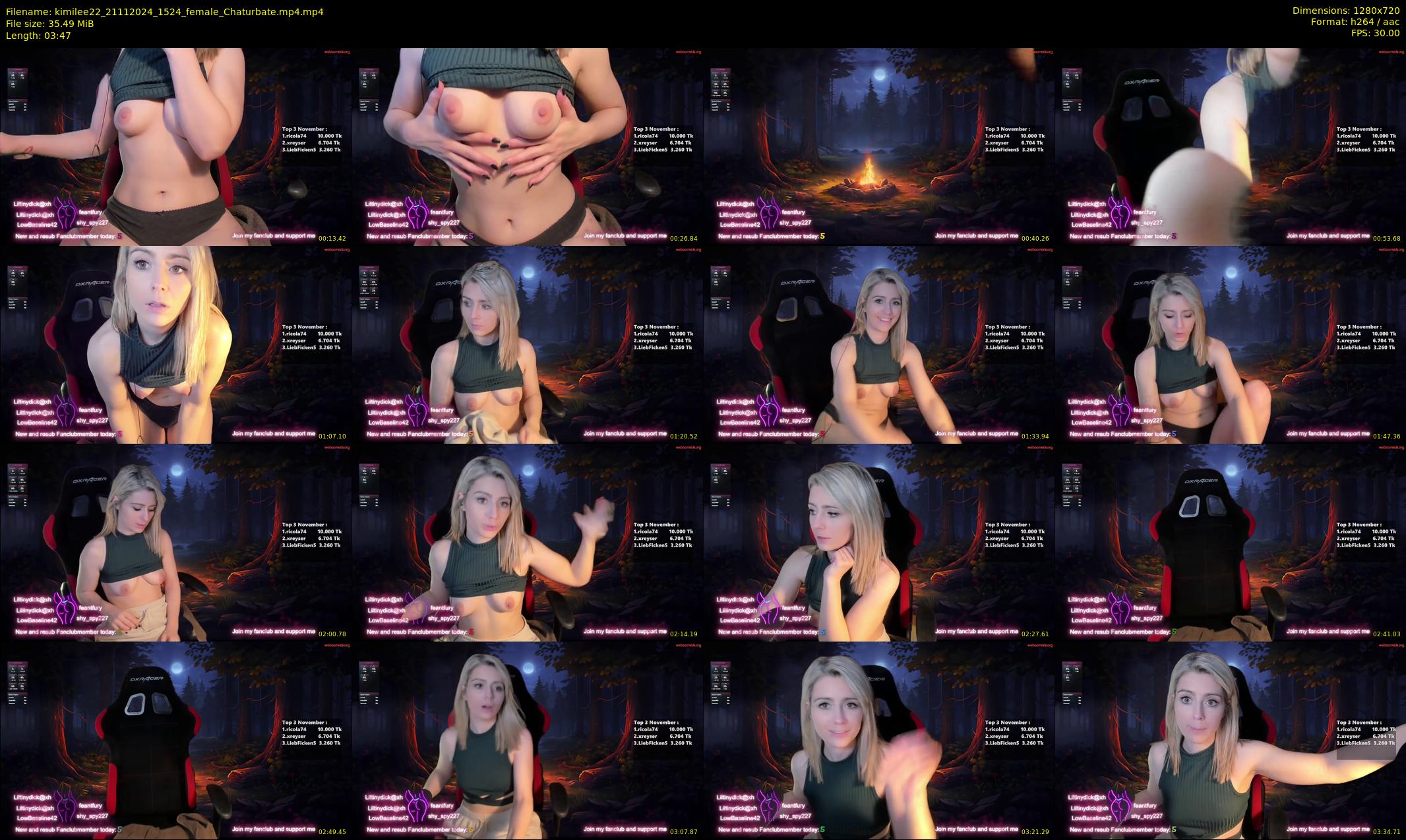kimilee22 — 4 minute Chaturbate female cam show recording, 720p, Nov 21, 2024
