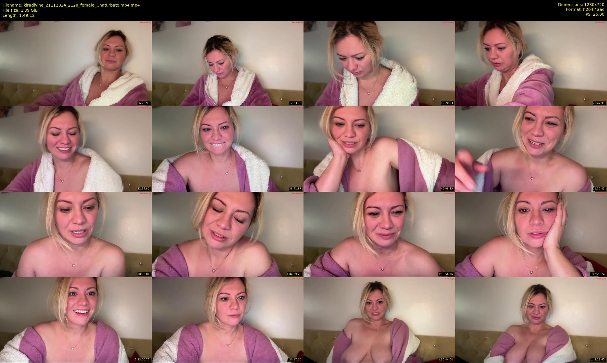 kiradivine — 110 minute Chaturbate female cam show recording, 720p, Nov 21, 2024