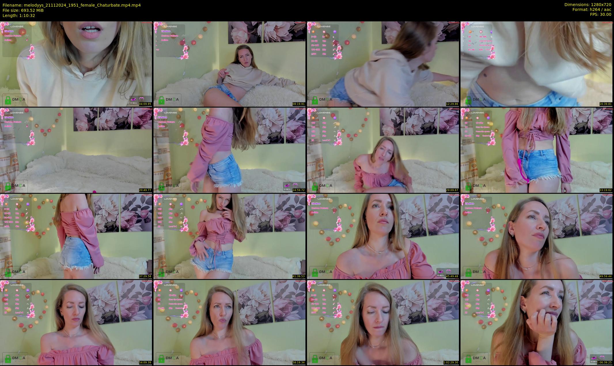 melodyys — 71 minute Chaturbate female cam show recording, 720p, Nov 21, 2024