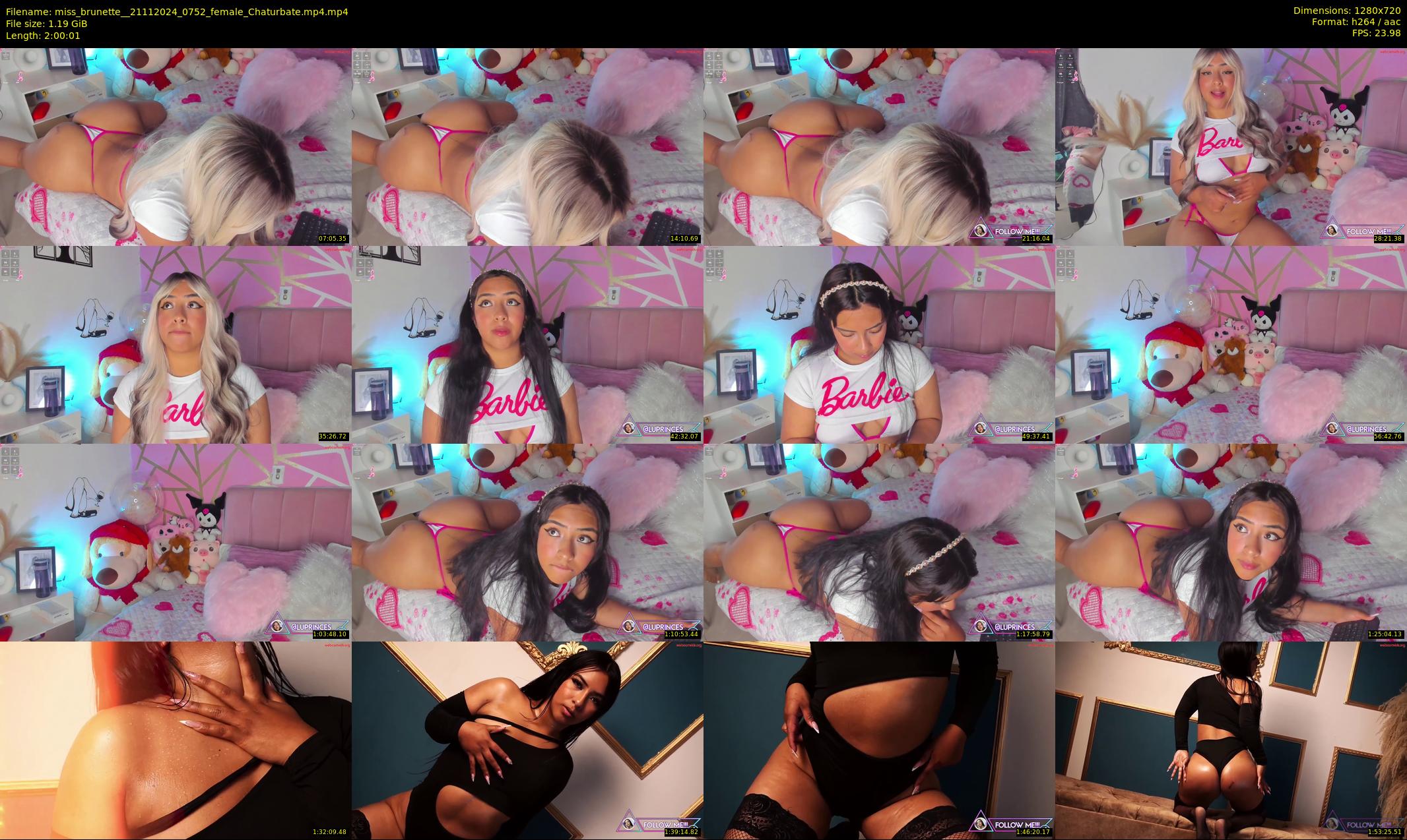 miss_brunette_ — 121 minute Chaturbate female cam show recording, 720p, Nov 21, 2024
