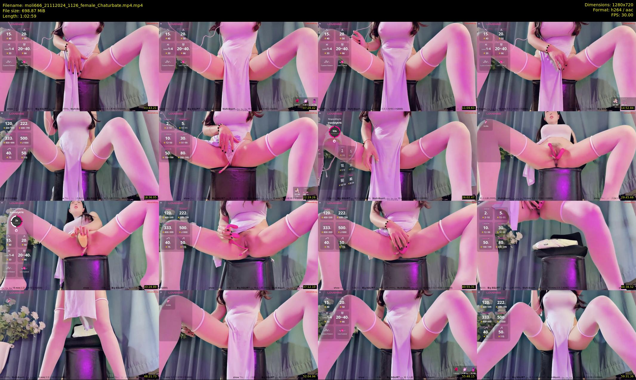 moli666 — 63 minute Chaturbate female cam show recording, 720p, Nov 21, 2024