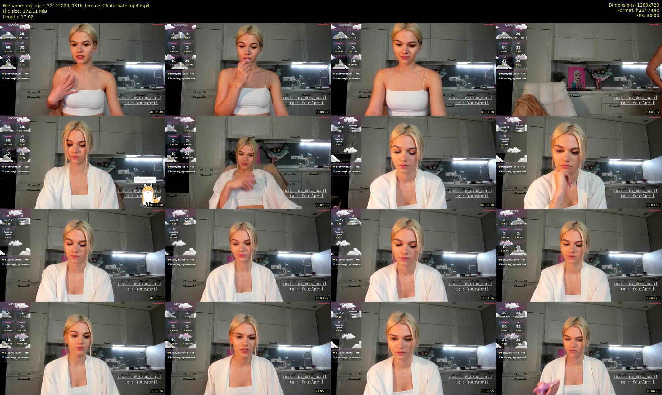 my_april — 18 minute Chaturbate female cam show recording, 720p, Nov 22, 2024