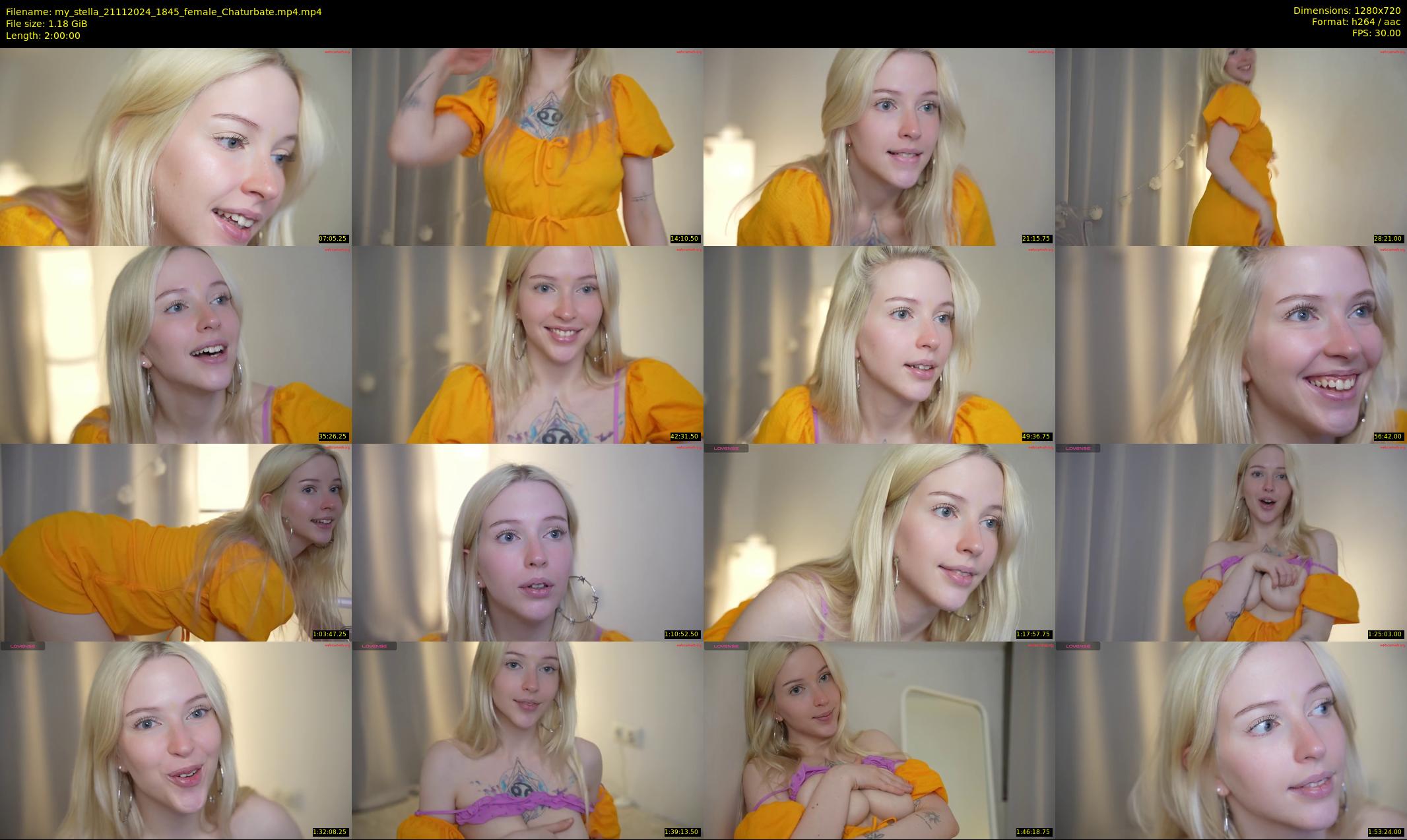 my_stella — 120 minute Chaturbate female cam show recording, 720p, Nov 21, 2024
