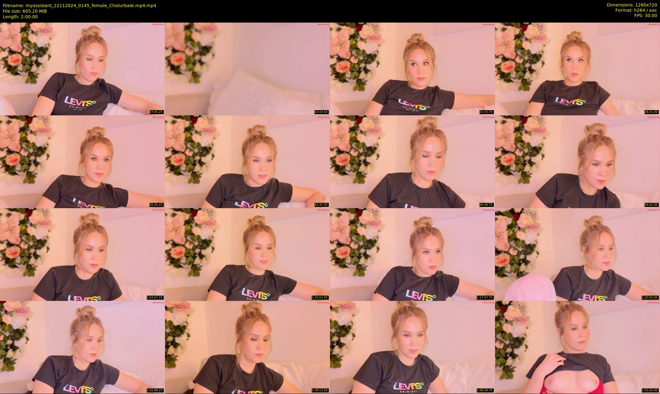 myassistant — 120 minute Chaturbate female cam show recording, 720p, Nov 22, 2024